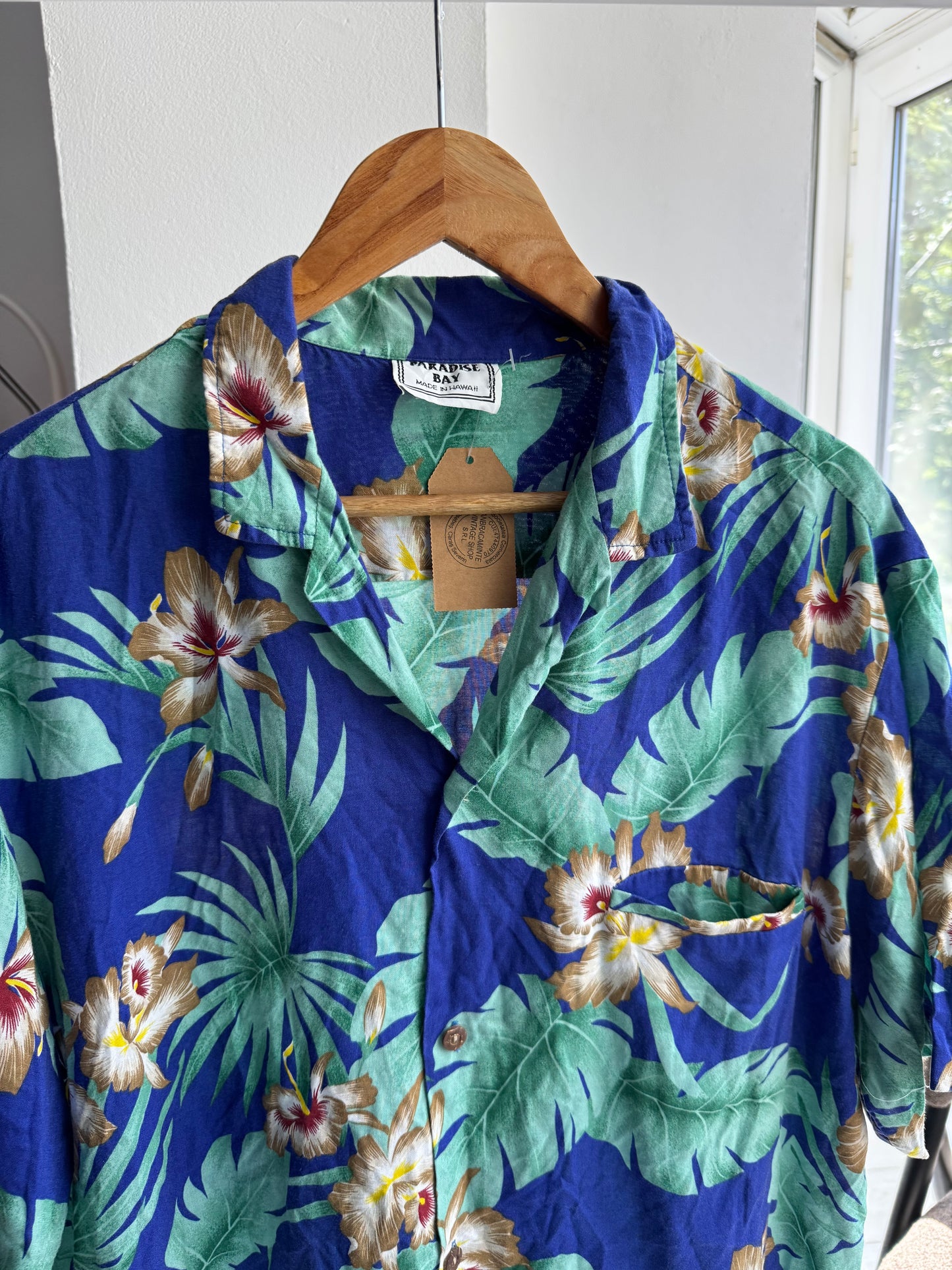 🌺 Cămașă Hawaiian Vintage Printed | 100% Rayon | Made in Hawaii – XL