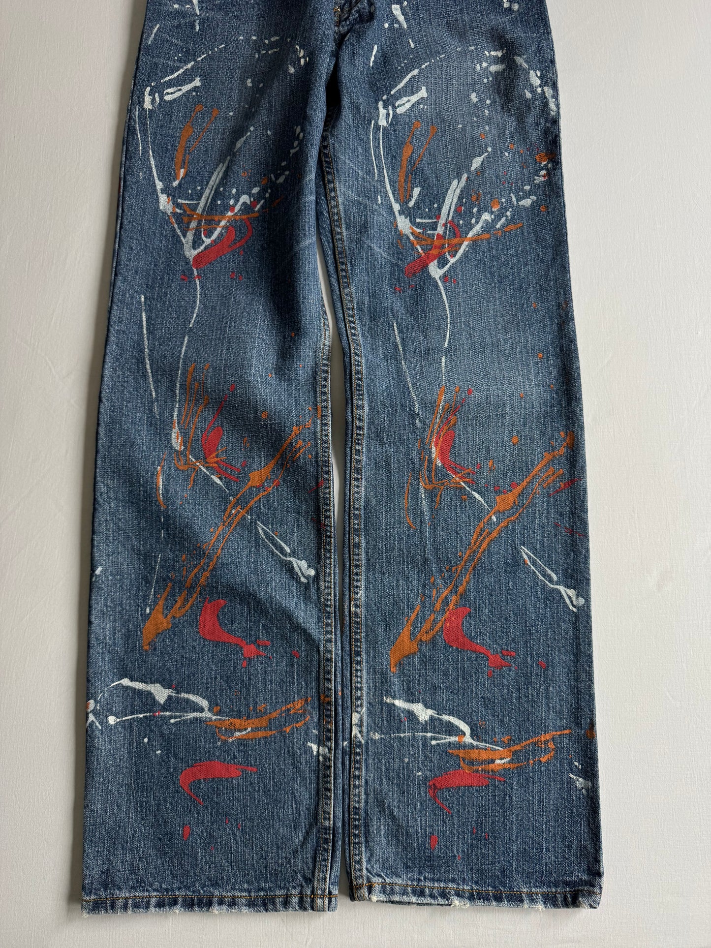 🎨 Blugi Y2K Painter – Relaxed Fit – US 29