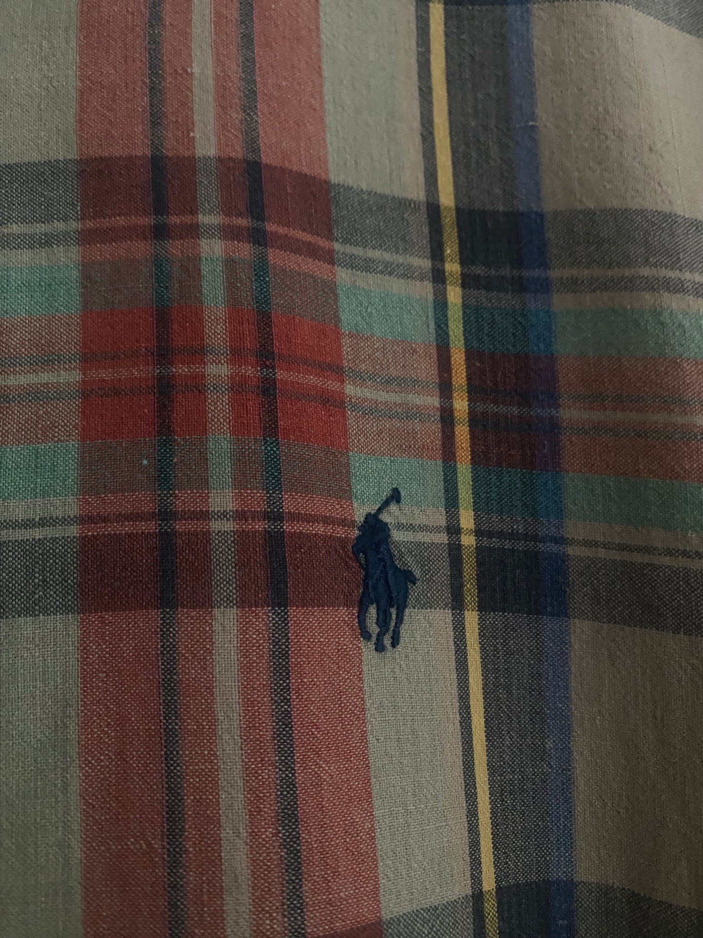 Cămașă Vintage Polo by Ralph Lauren – Flanelă din Bumbac Gros, Fit Oversized, Mărime L