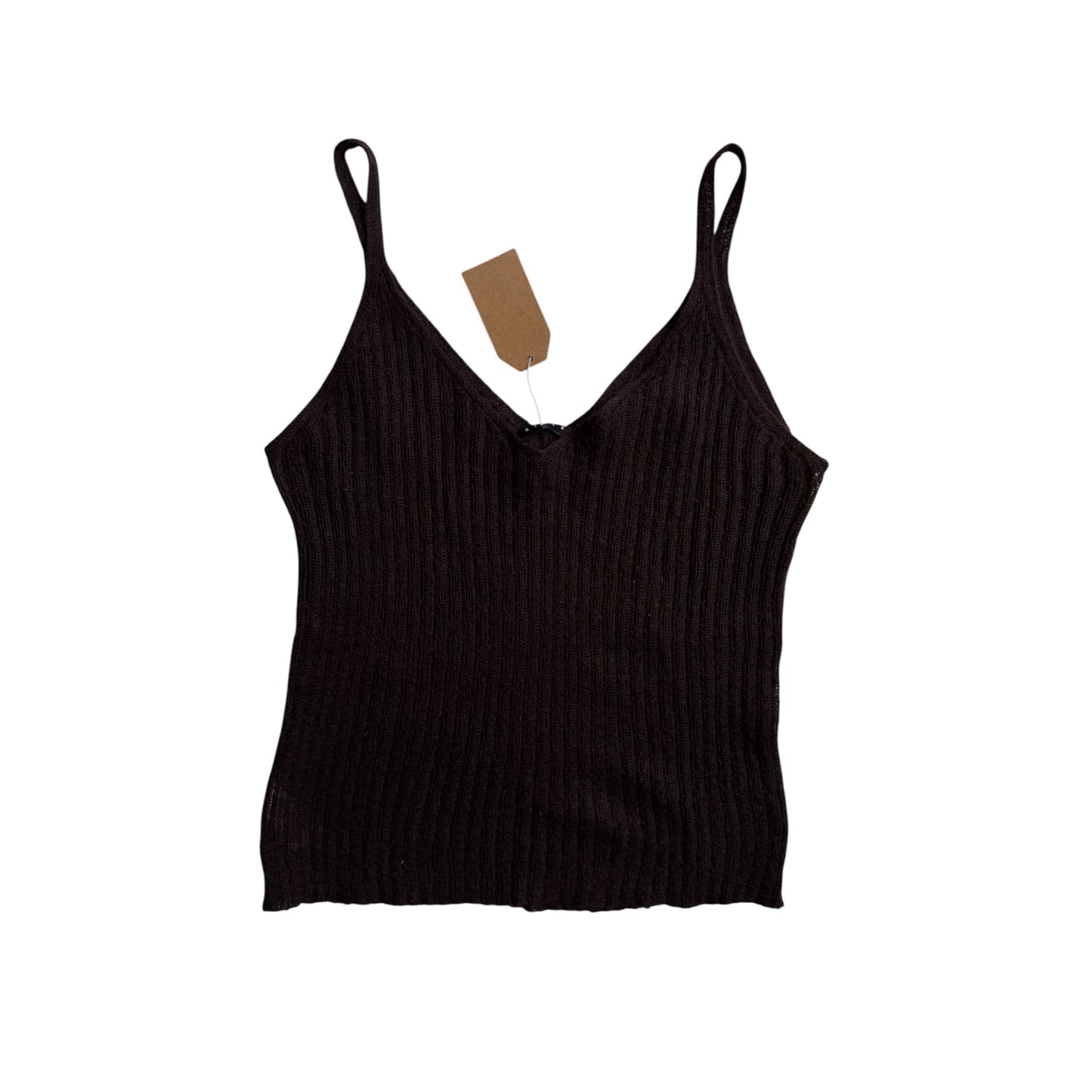 💁‍♀️ Top Mohair Maro Închis Y2K | Amestec Mohair Lană | Made in Italy – S Damă