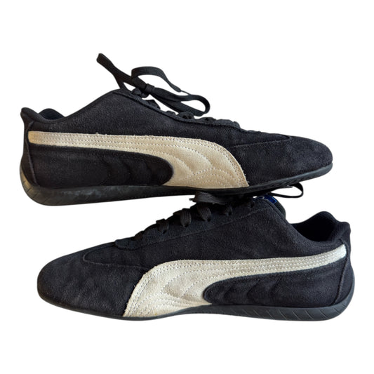 Sneakers vintage Puma x Sparco Speedcat din piele întoarsă neagră – mărimea 42