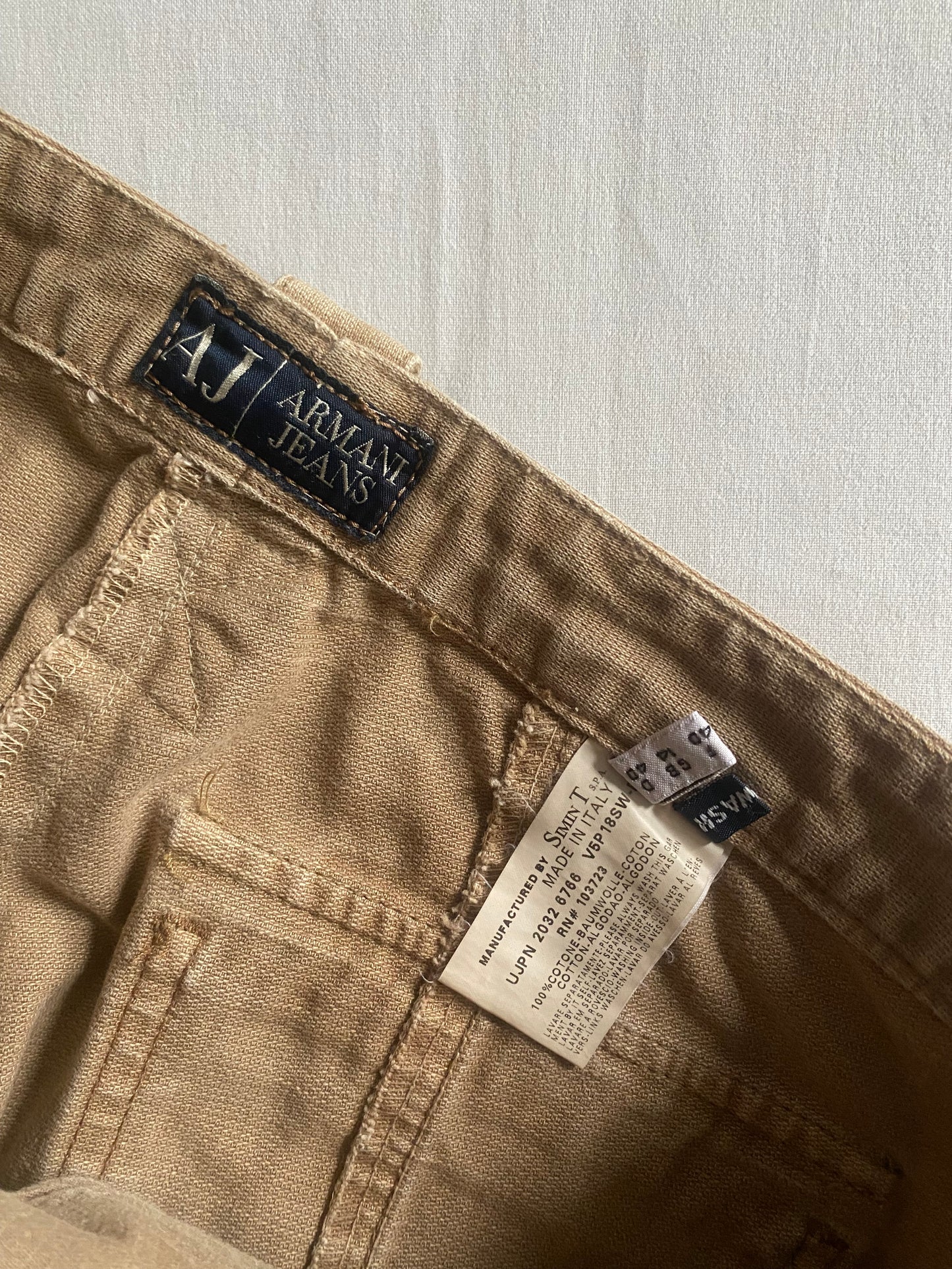 Pantaloni Y2K Armani Maro Bootcut / Baggy 🍮 | Made in Italy 🇮🇹 | Mărimea EU 40 | Vintage 2000s