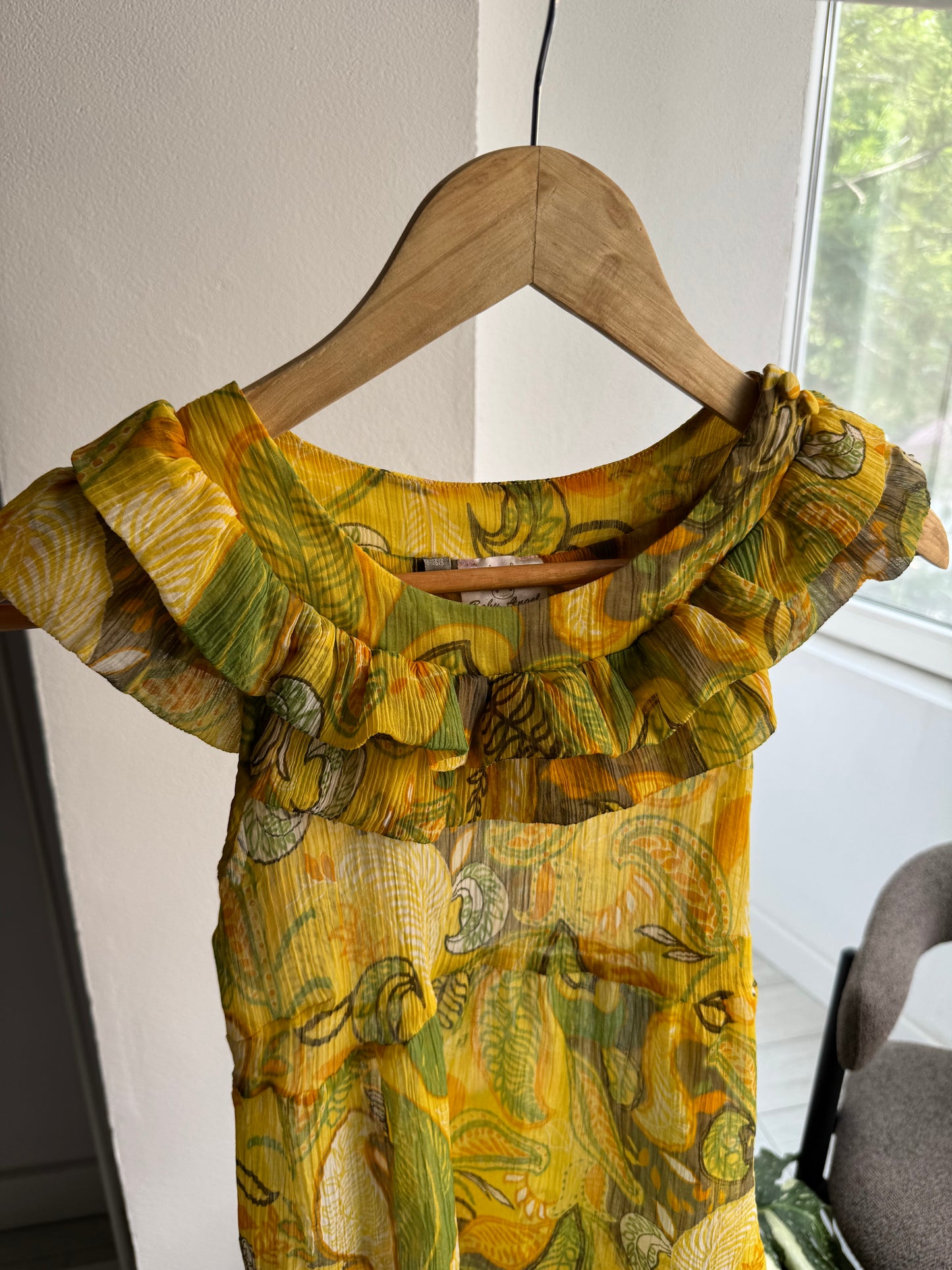 ☀️ Top Y2K Printed Mesh – IT 38 (XS Damă)