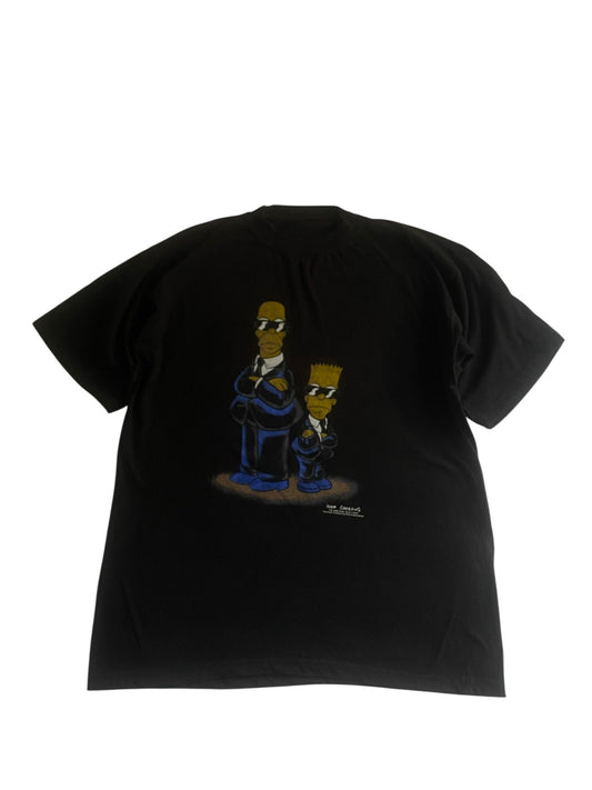 1998 Vintage Simpson Men in Black Graphic Tee - anbracaminte