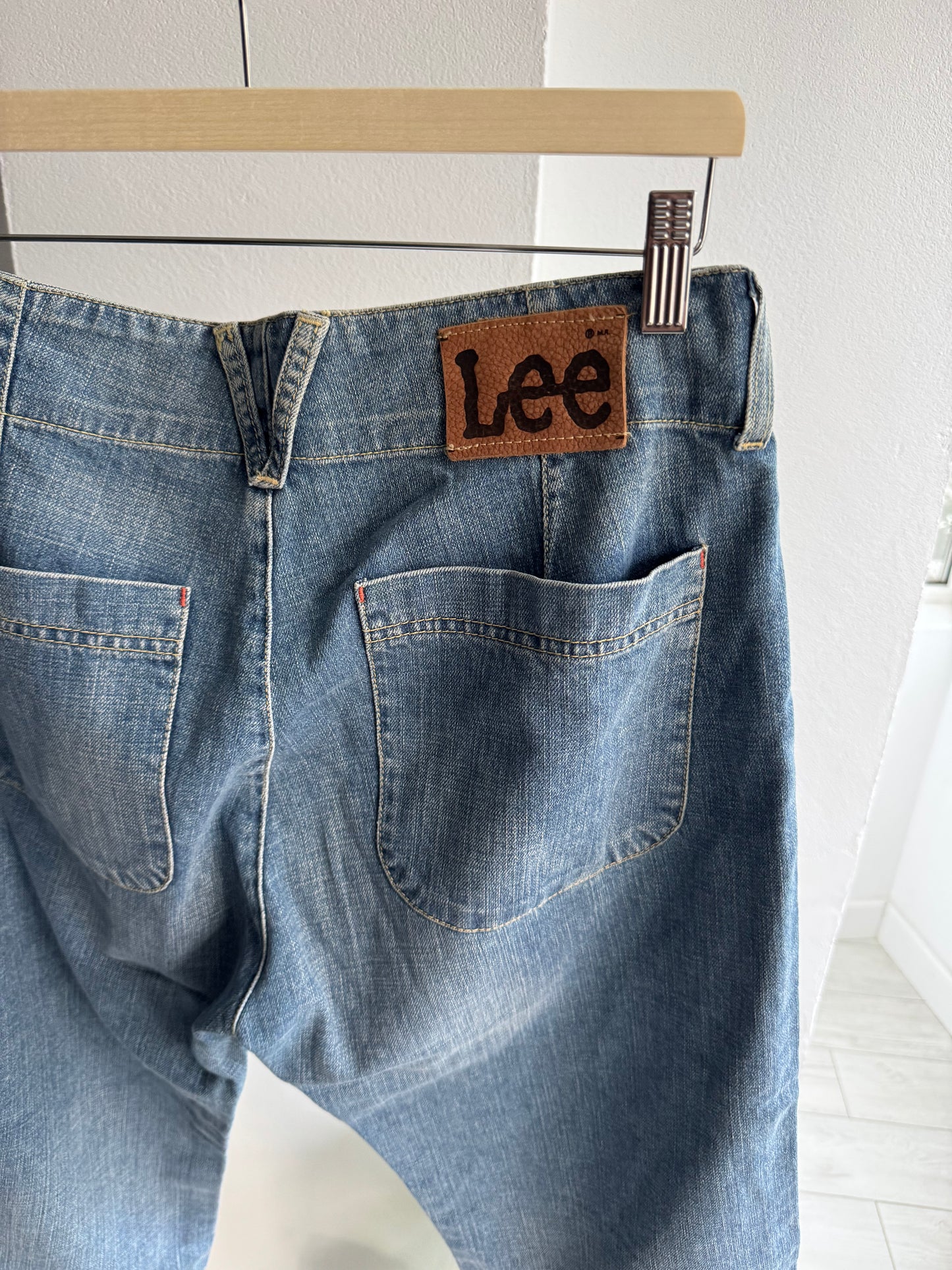 👖 Pantaloni Scurți Vintage Lee Worker Bermuda Jorts – W31 Bărbați