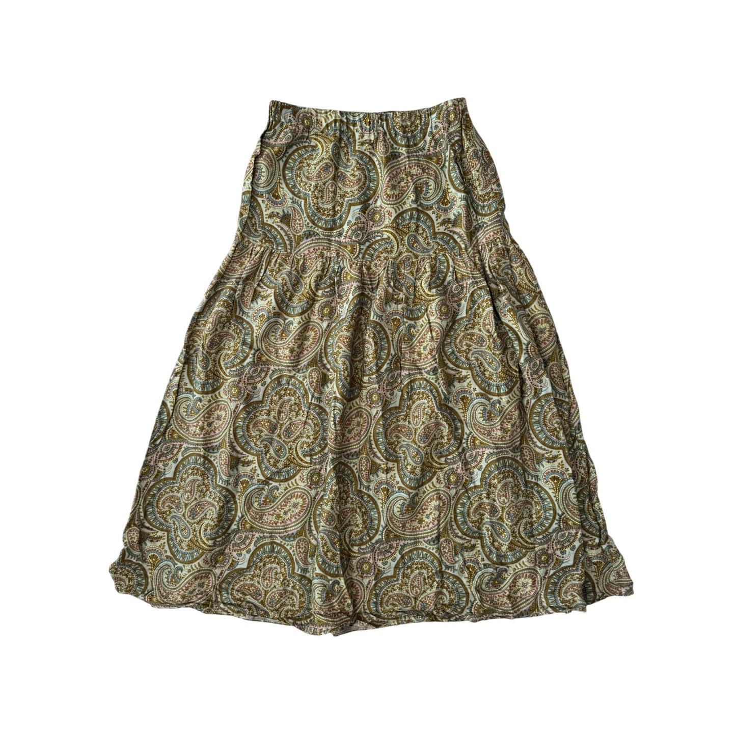 ☀️ Fustă Maxi Vintage cu Print Paisley – IT 44 Damă (M/L)