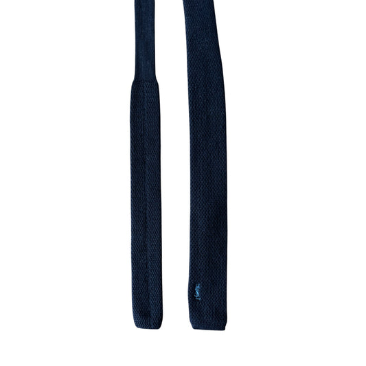👔 Cravată Tricotată Navy Lană Yves Saint Laurent Vintage | YSL
