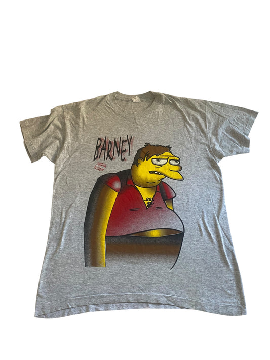 Vintage 90's The Simpson Barney Printed Shirt Single Stitch