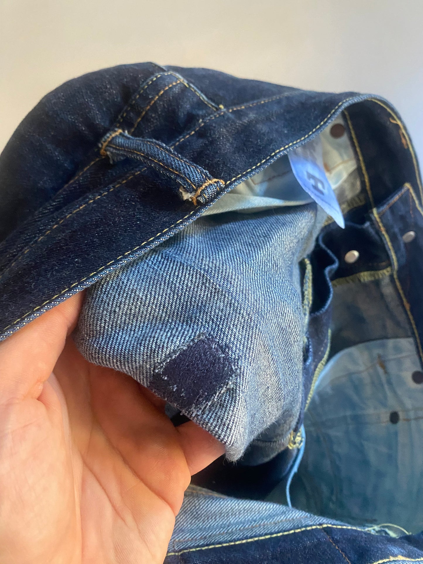 👖 Jeanși Tellason – Raw Selvedge Denim – Slim Straight – W34 – Made in USA