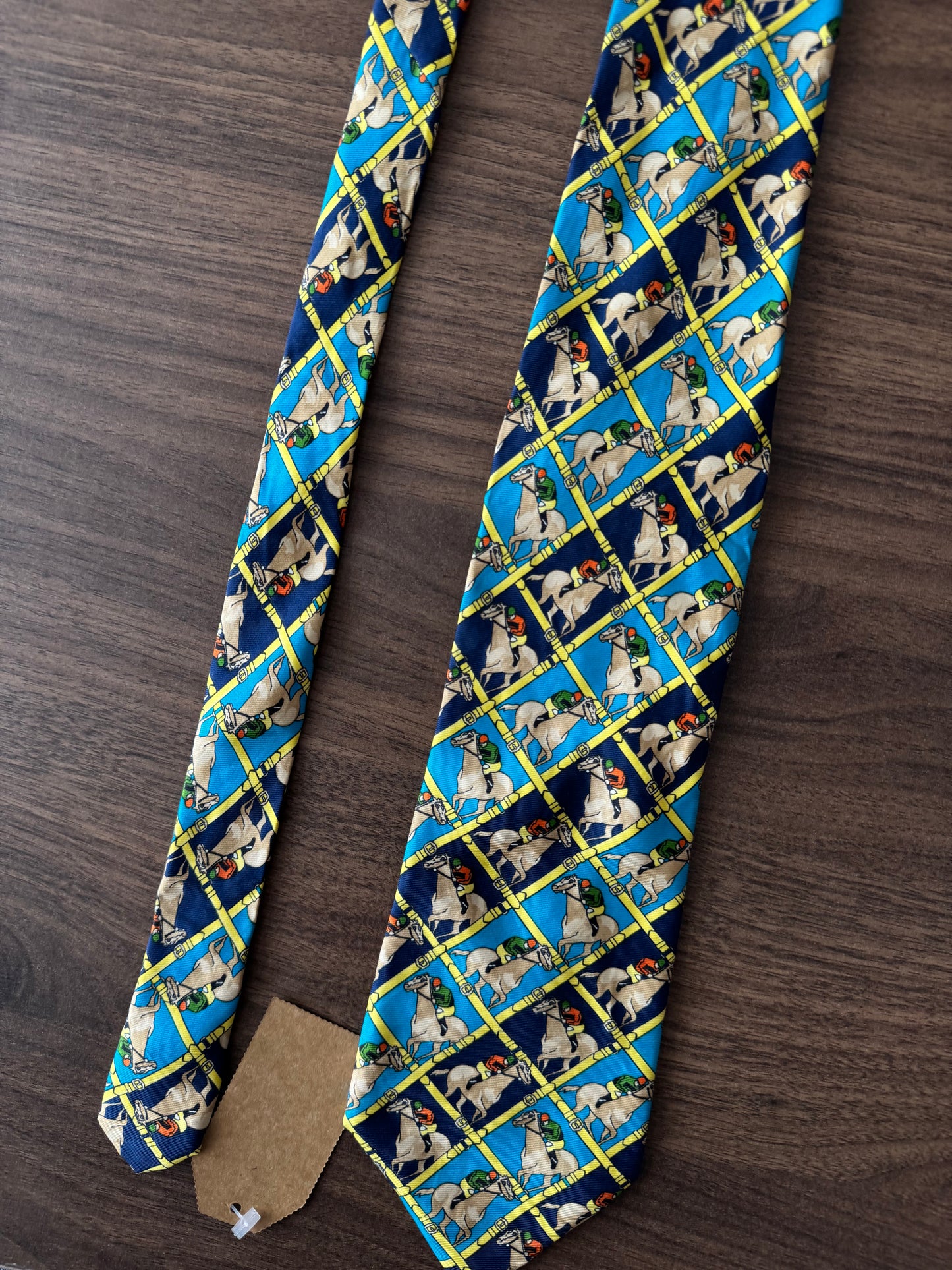 🐎 Cravată Printed Vintage | Mătase Naturală