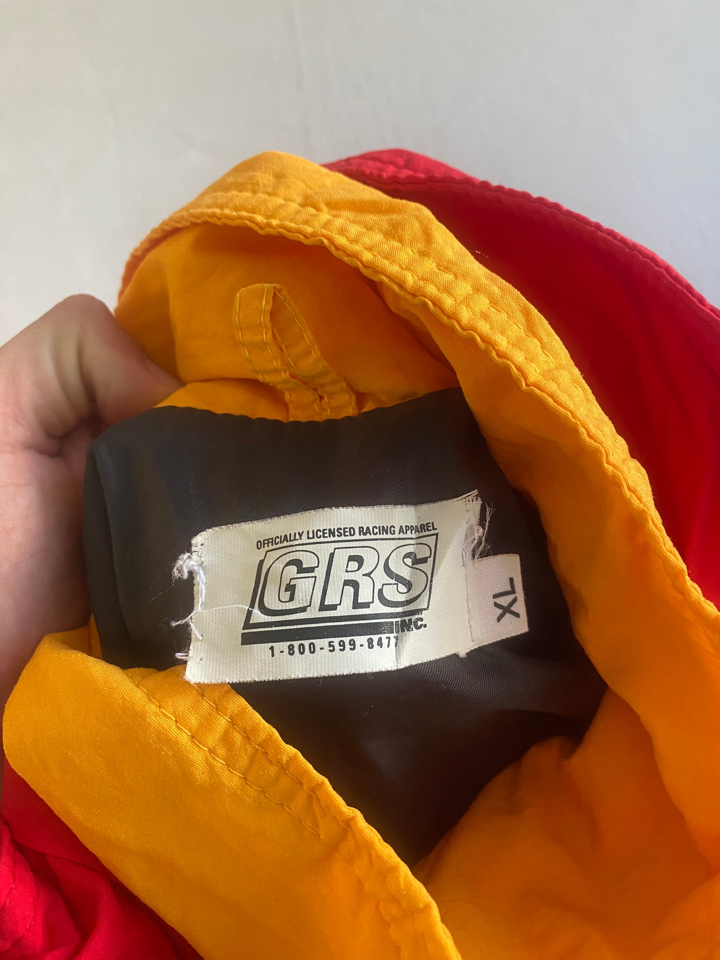 Geacă Windbreaker Vintage Kodak Racing Team – Roșu – Made in USA – Mărime XL