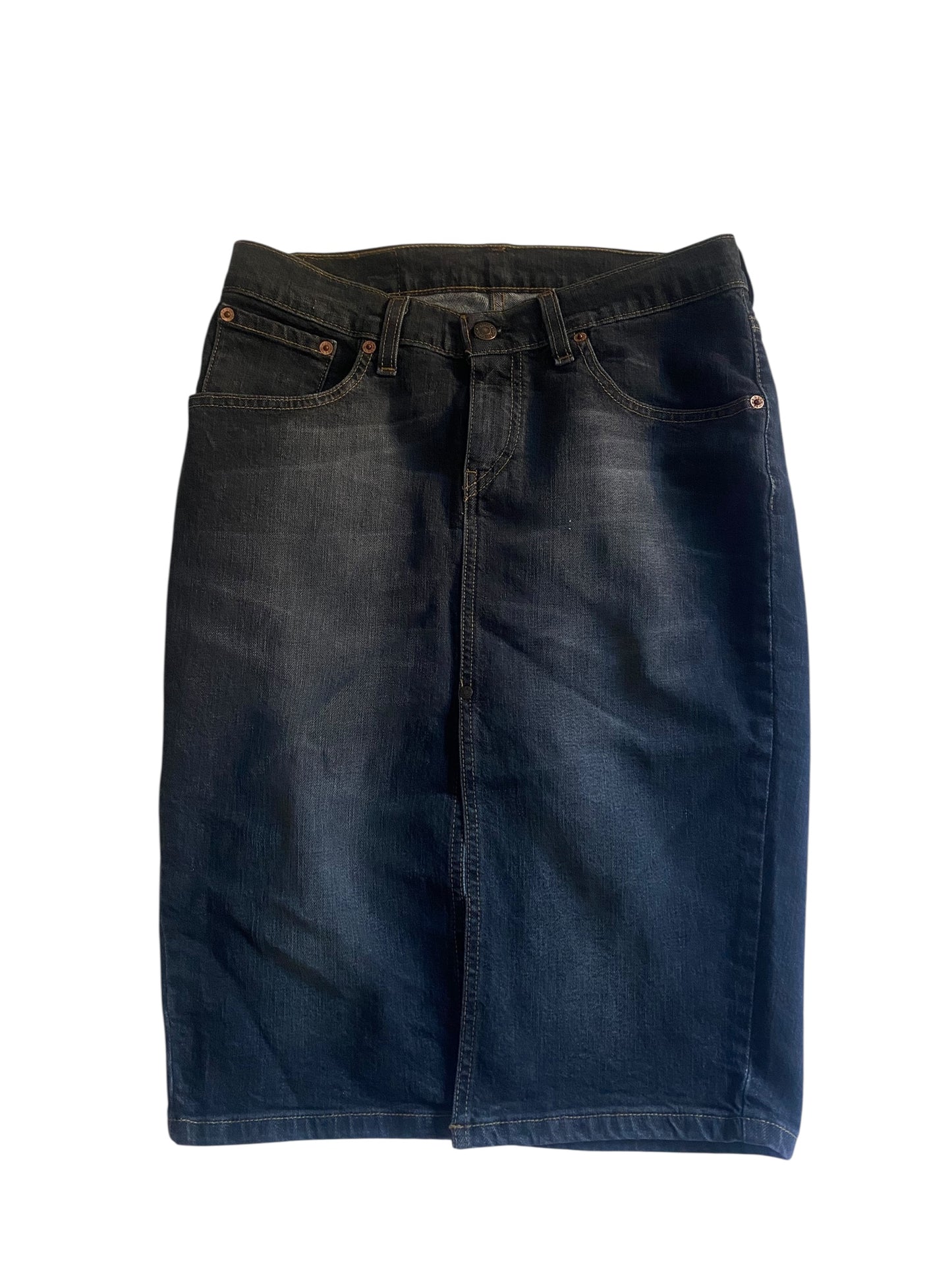 Fustă Denim Y2K Levi’s 669 – Midi – Mărime S