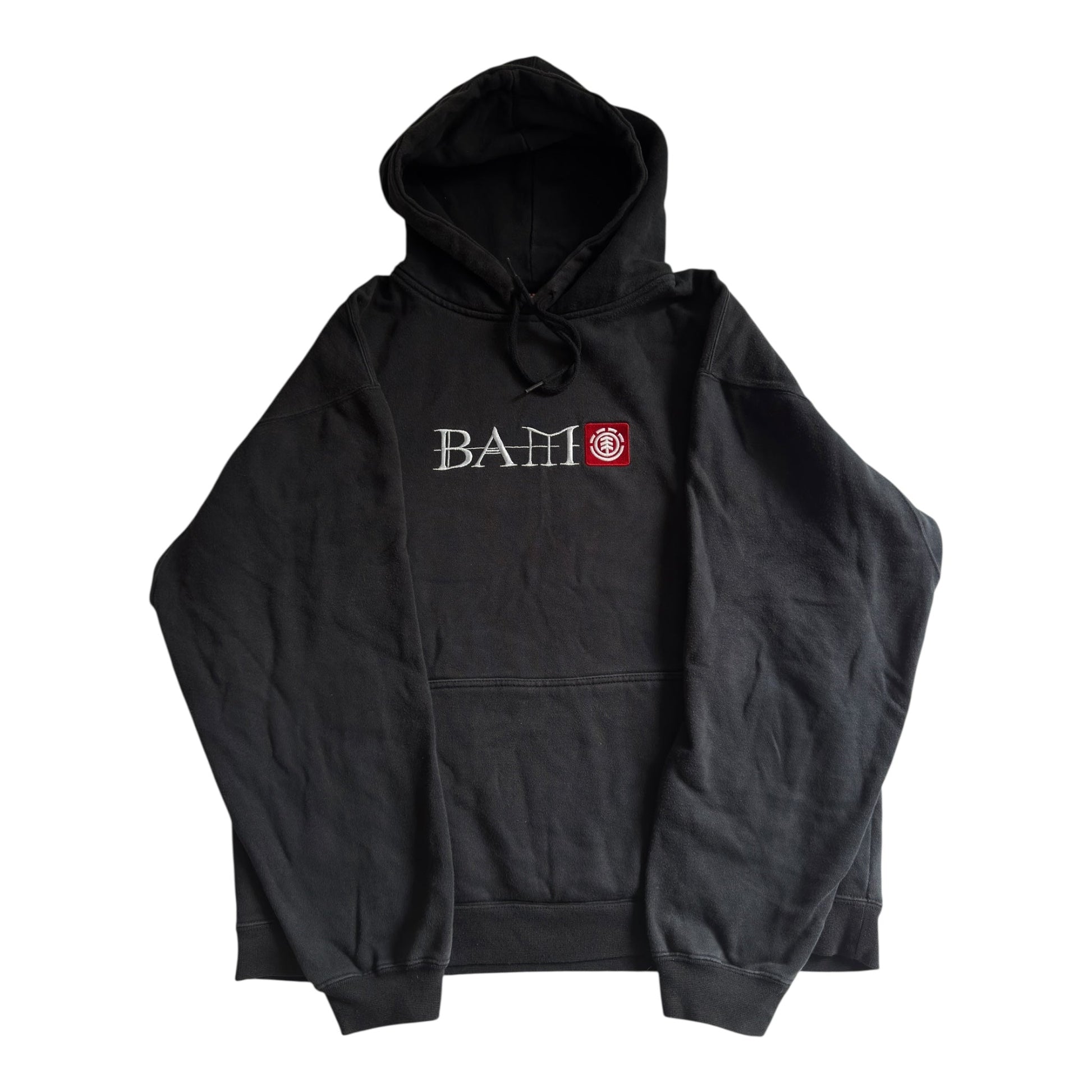 🛹 2000’s Bam Margera x Element Hoodie – Faded Black – Size M - anbracaminte