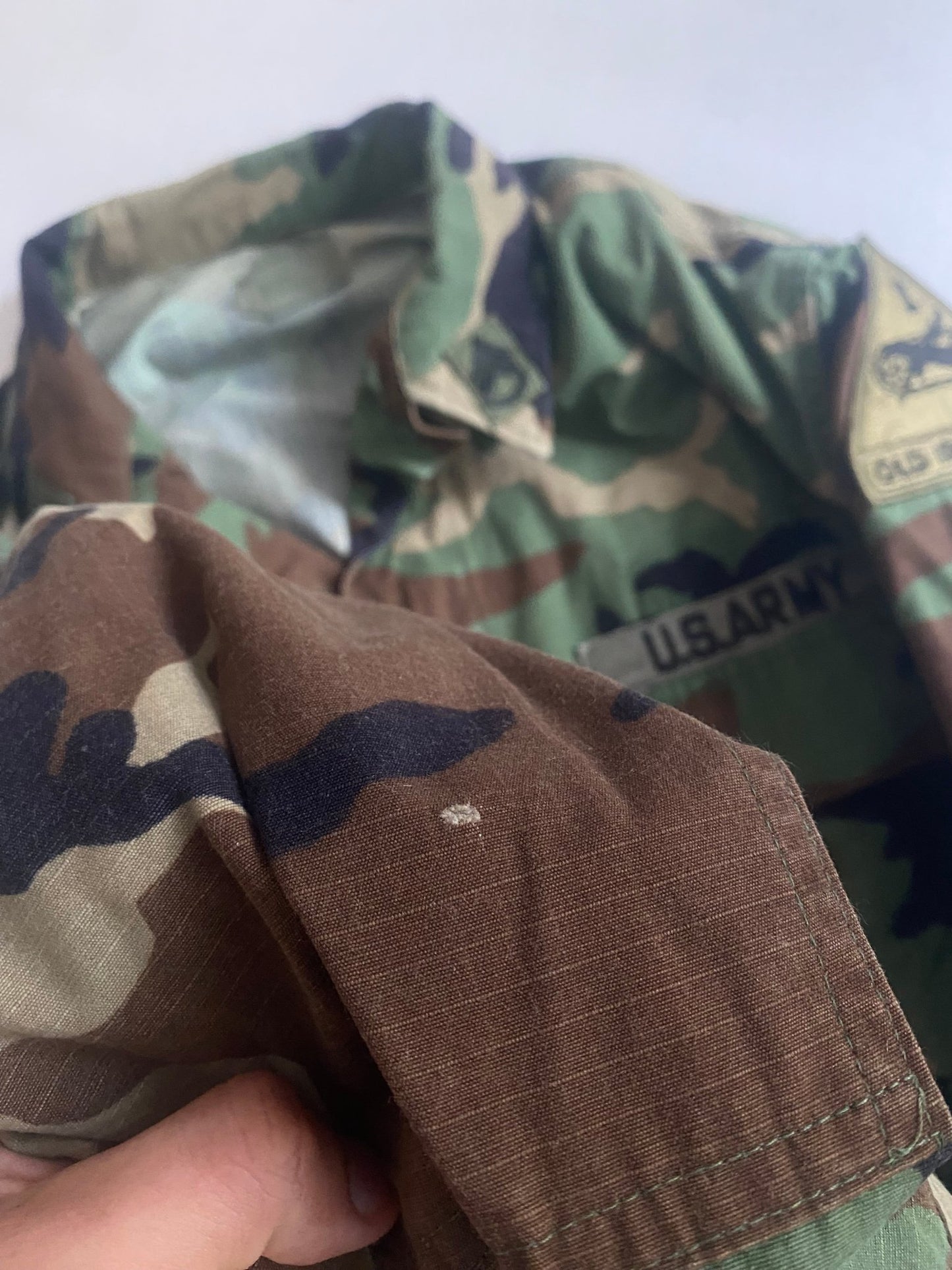 2001 US Army Camo Military Shirt - anbracaminte