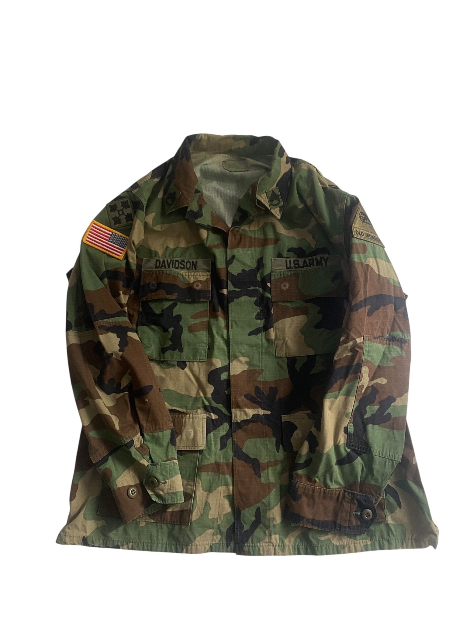 2001 US Army Camo Military Shirt - anbracaminte