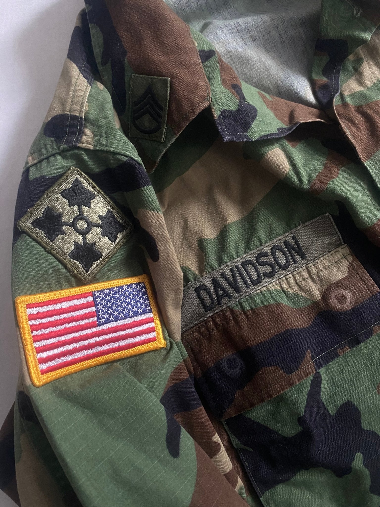 2001 US Army Camo Military Shirt - anbracaminte
