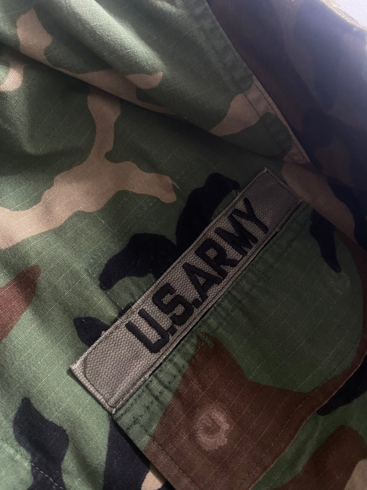 2001 US Army Camo Military Shirt - anbracaminte
