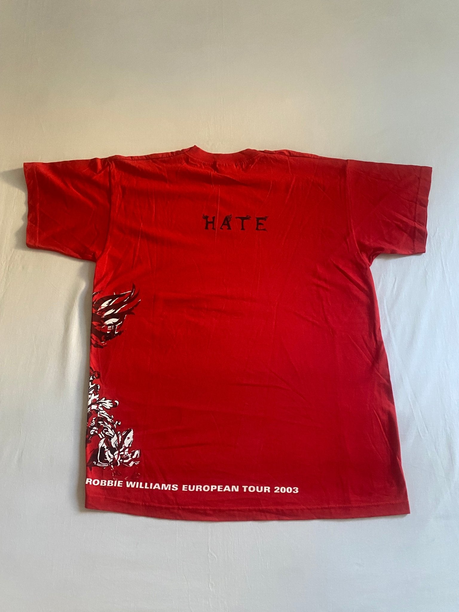2003 Robbie Williams European Tour Tee - anbracaminte