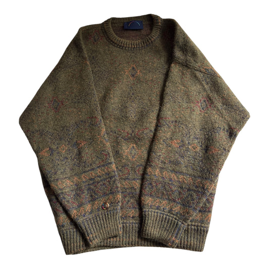 🐐 Vintage Bogner Jumper – Made in Western Germany – Men’s L – Wool & Super Kid Mohair Blend