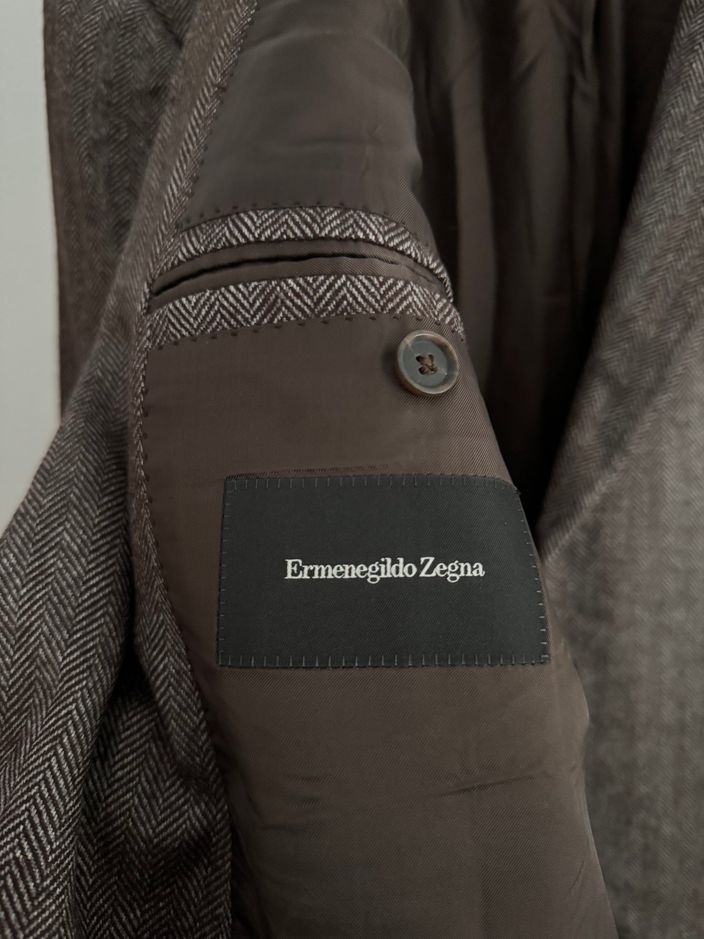 🧥 Sacou Vintage Ermenegildo Zegna – Cașmir & Mătase – Made in Italy – Mărime 58 (Oversized Fit)