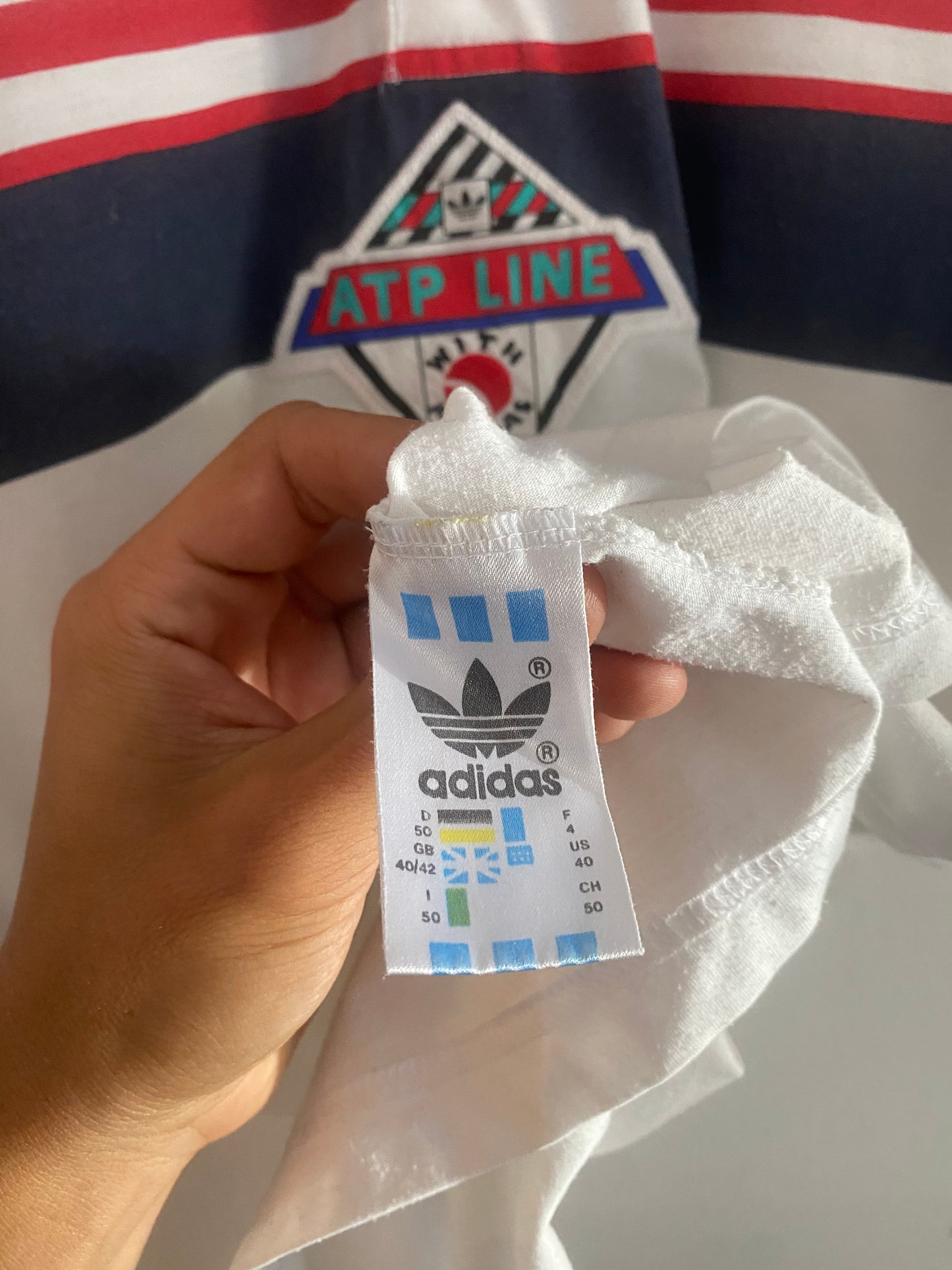 🎾 Tricou Polo Vintage Adidas Tennis „ATP Line” – Mărime L