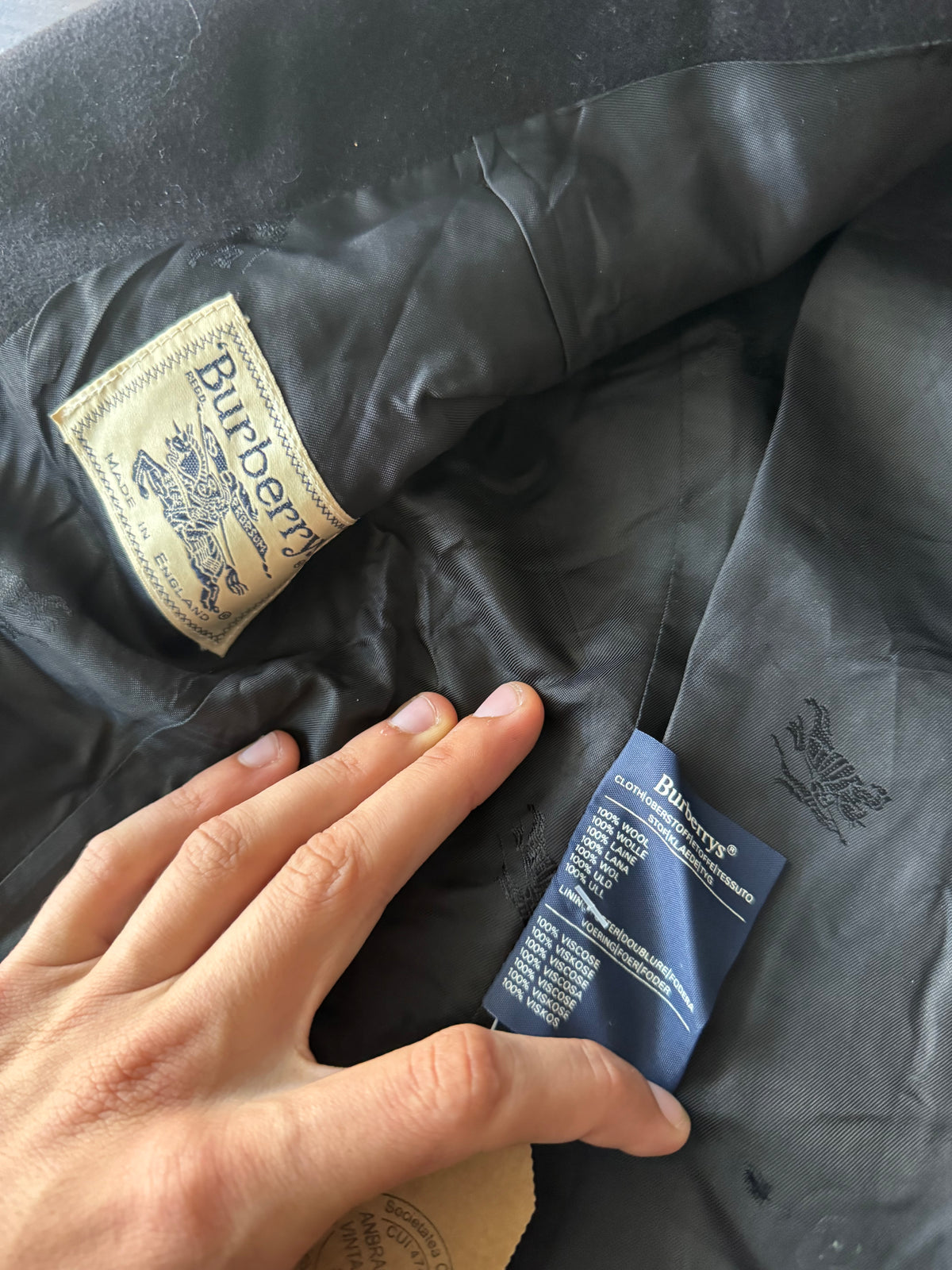 Blazer Vintage Burberry Negru | S Damă