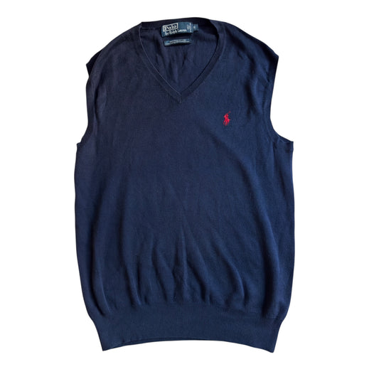 🐴 Vestă Polo Ralph Lauren V-neck navy – mărimea S