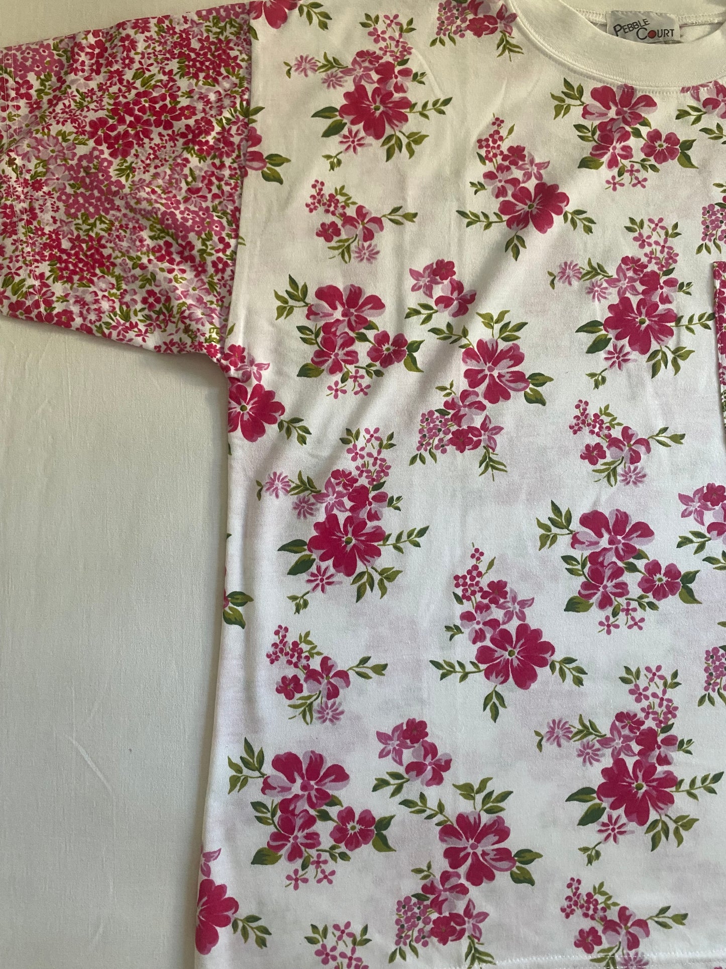 Vintage Floral Printed Chest Pocket Shirt