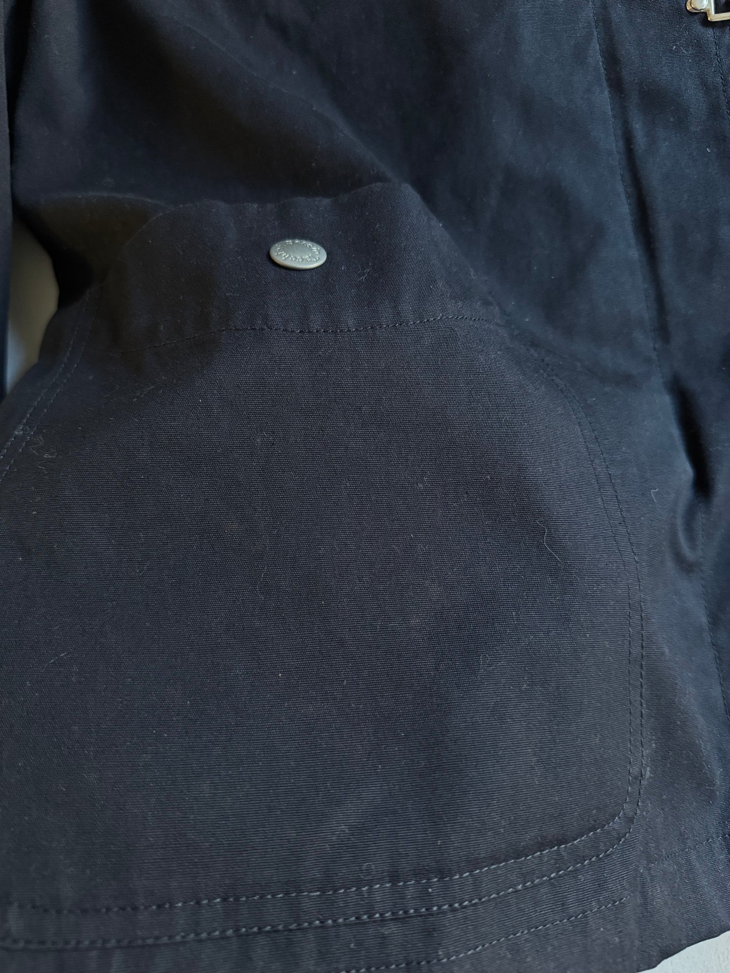 👨‍🚒 Jachetă Sergio Tacchini bleumarin închis cu închidere tip fireman clasp – mărimea M