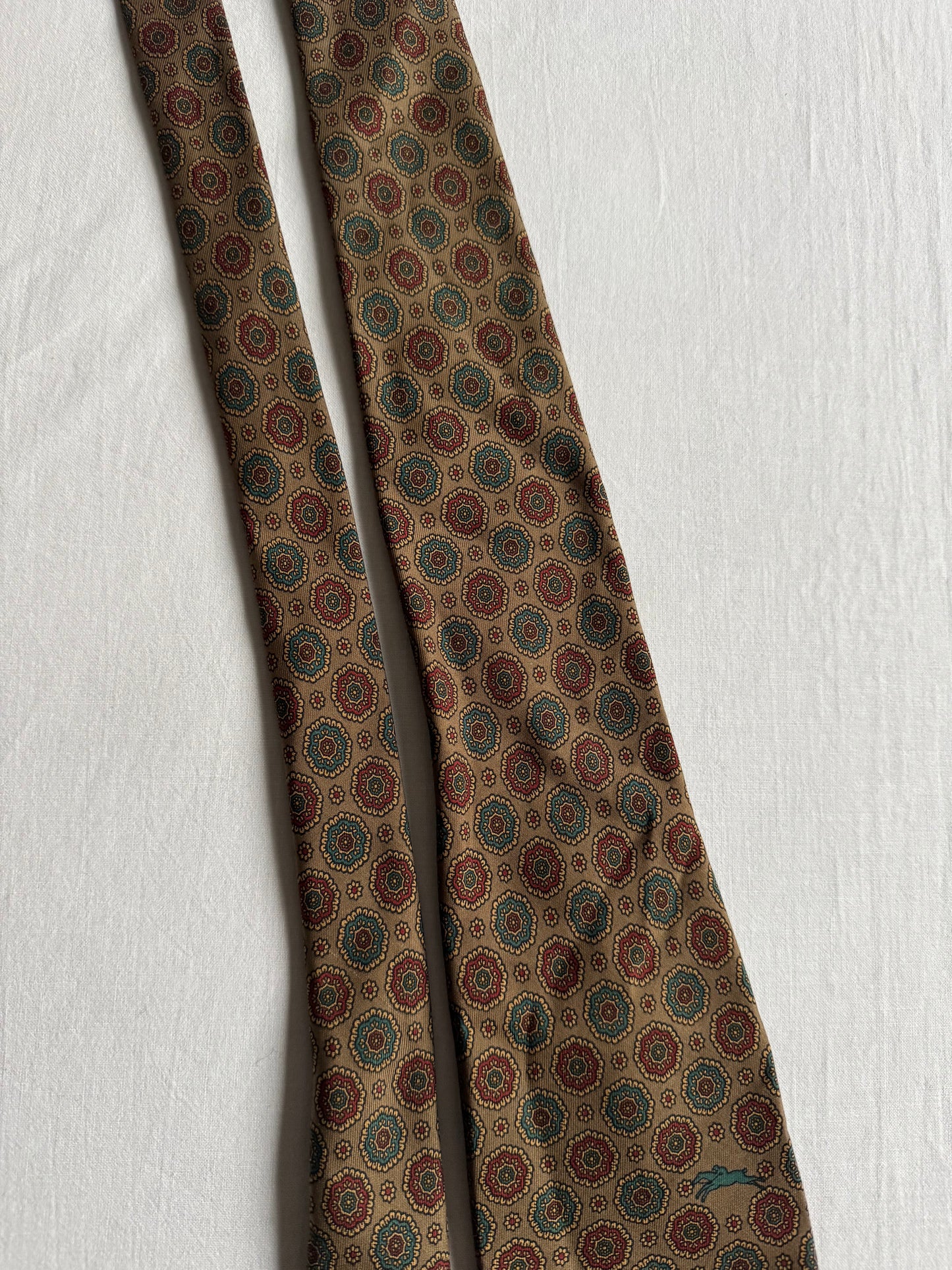 👔 Cravată Vintage Yves Saint Laurent din Mătase cu Print