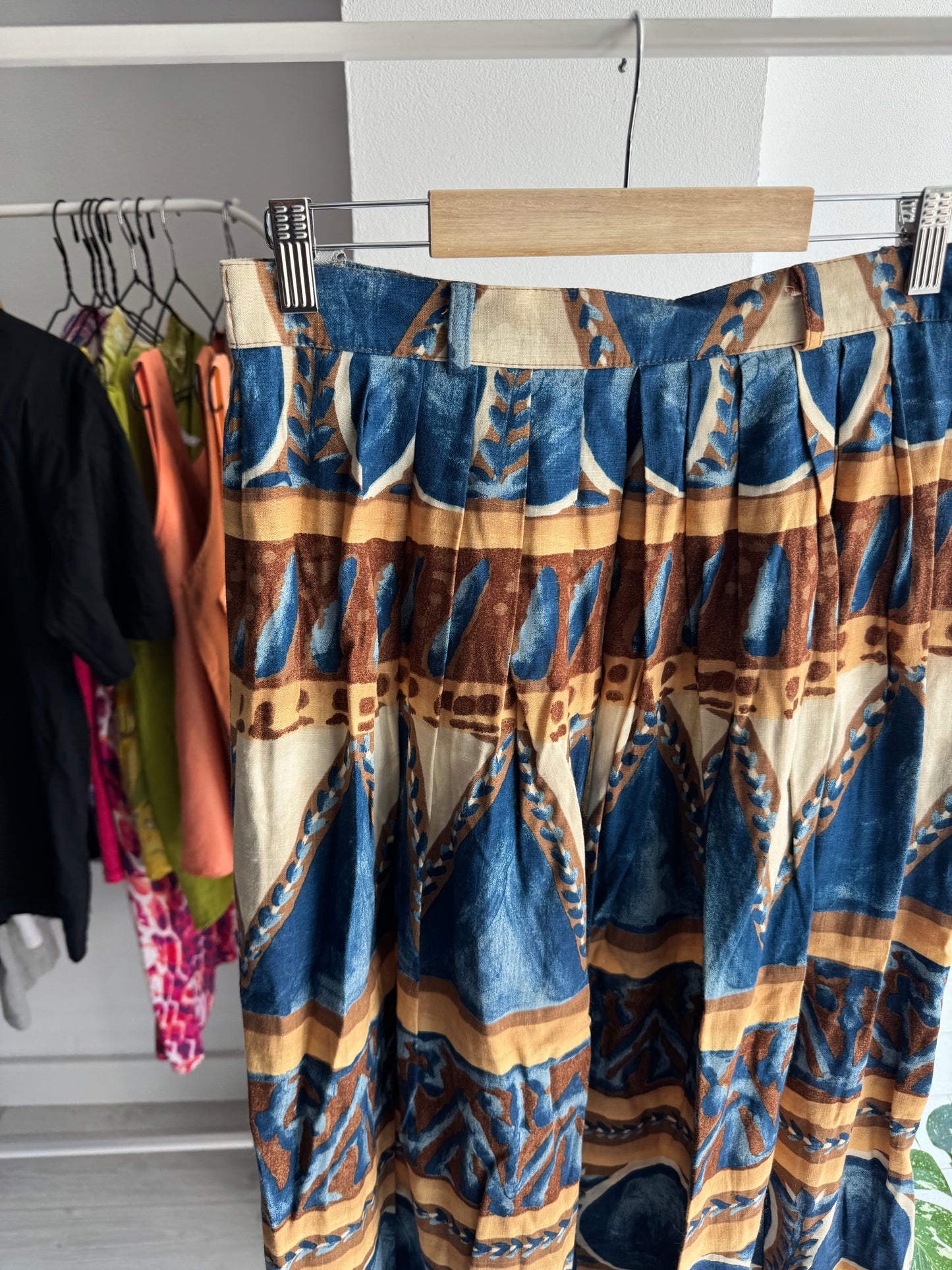 ☀️ Fustă Vintage cu Print – EU 40 Damă (M/L) – Made in Germany
