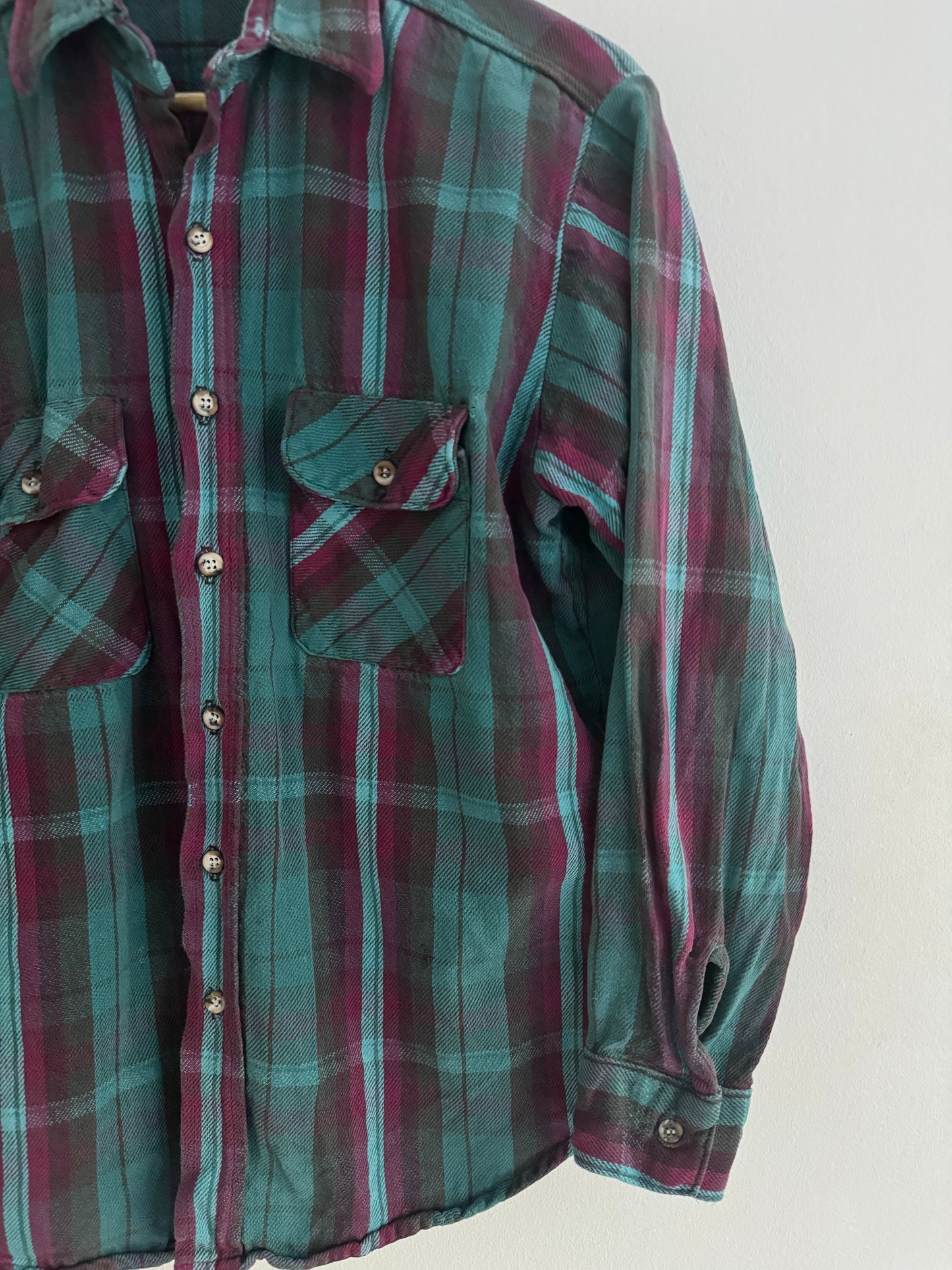 👕 Cămașă Flannel Five Brother anii ’70 – Made in USA – M Bărbați