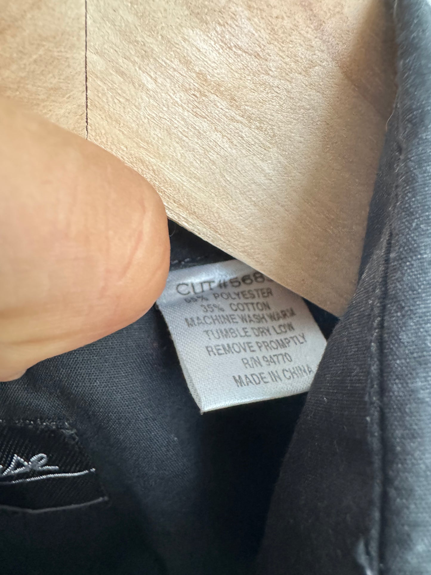 🤠 Cămașă Cowboy Vintage Neagră | broderie Cal & Nasturi Snap – S Bărbați