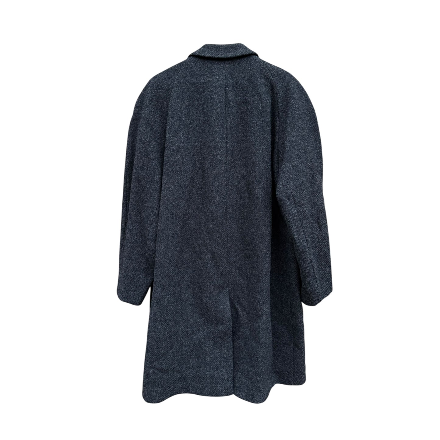 🐑 🐪 Palton Vintage Bărbați Gri Închis din Lână Nouă și Păr de Cămilă – 50 (L)