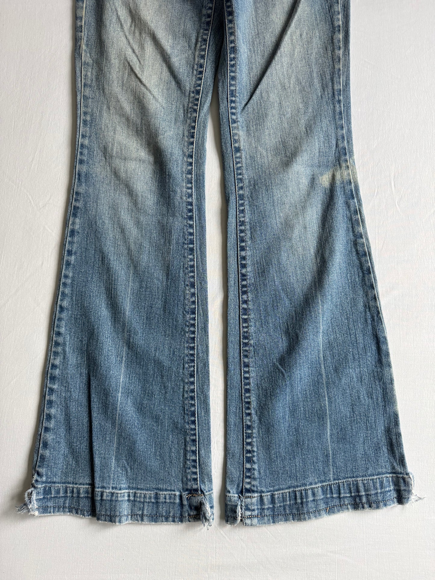 👖 Blugi Y2K Bootcut Industrial Cotton – US 5 / EU 36