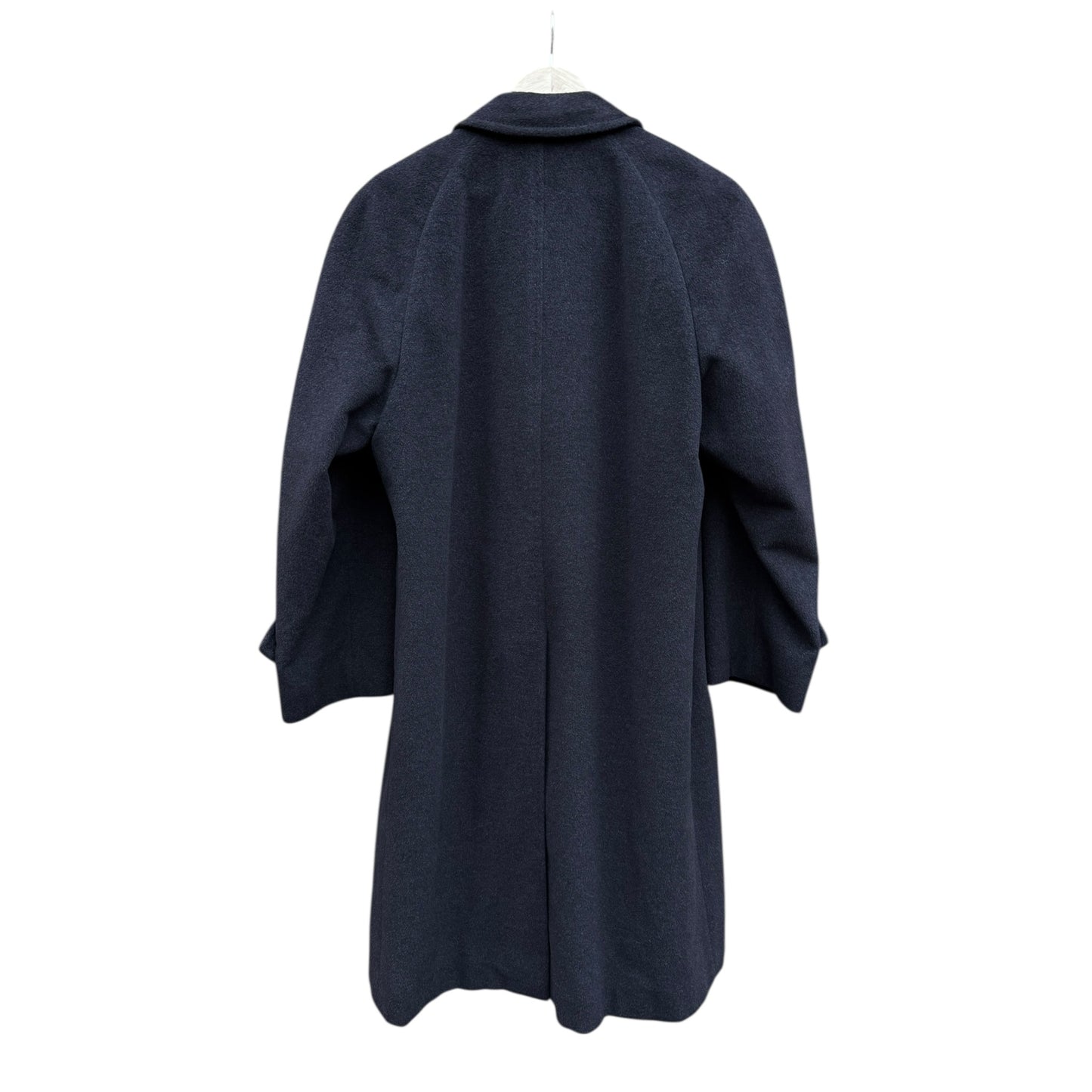 🧥 Palton Vintage Bărbați Gri Închis din Lână, Angora și Cashgora – EU 46 (S / M)