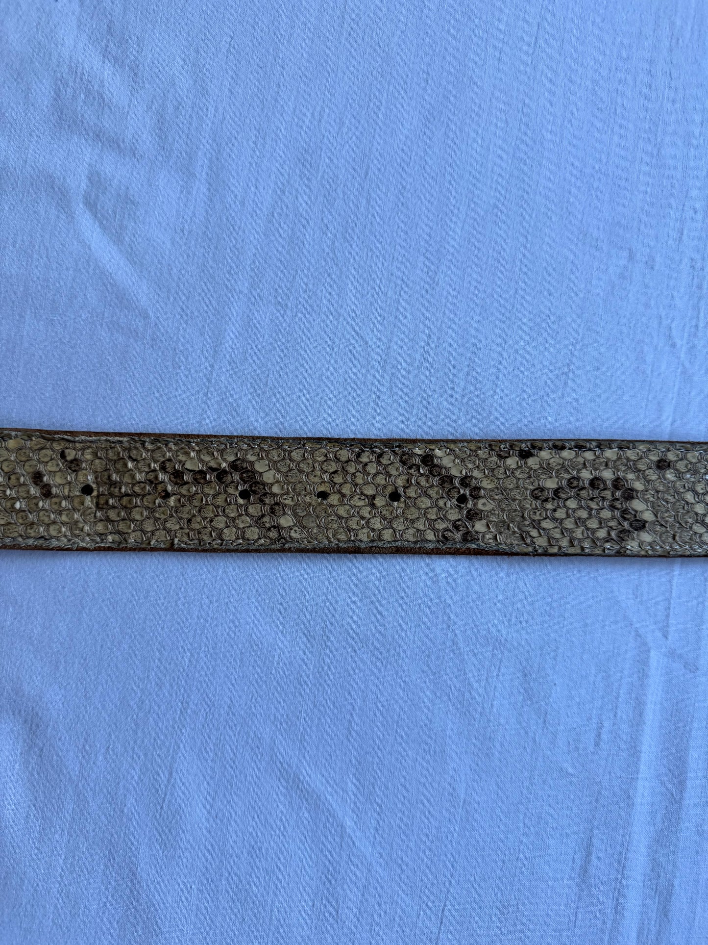 🐍 Curea vintage din piele de șarpe – 91 cm
