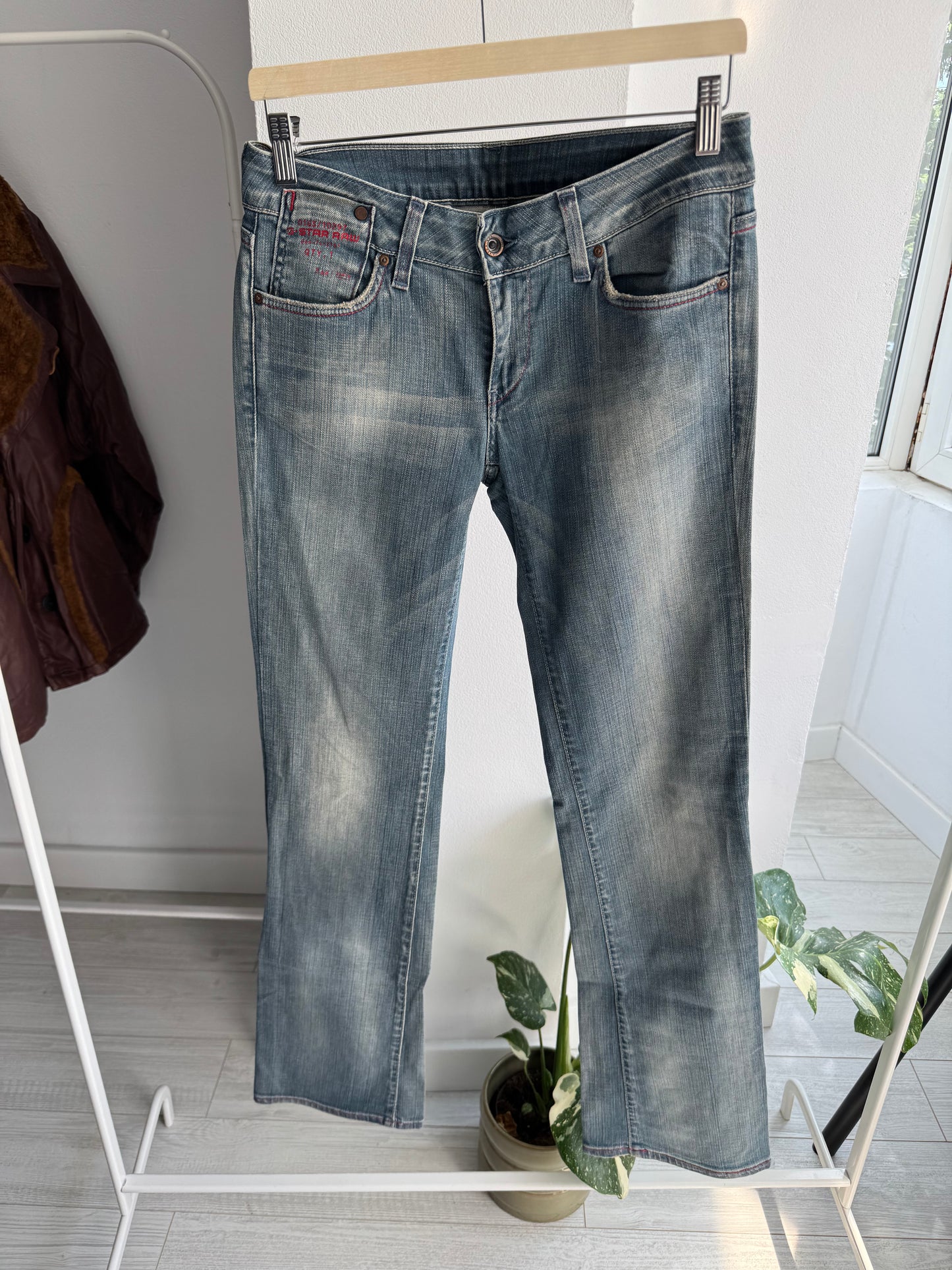 👖 Jeans Y2K G-Star Raw Bootcut Damă – W28 x L34 – Made in Italy