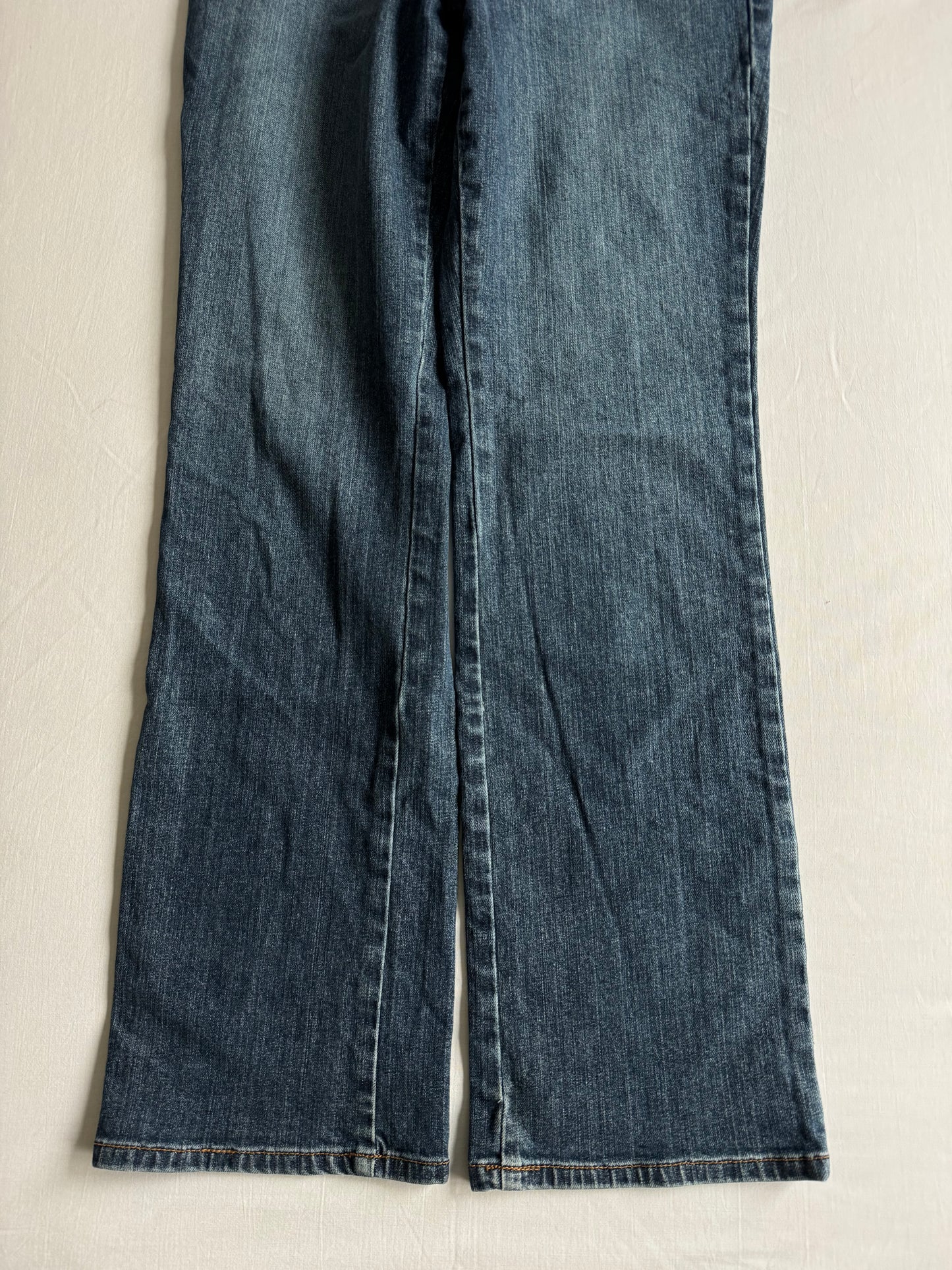 👖 Blugi Y2K Bootcut Petite – Mărime US 8 (Petite) / EU 38