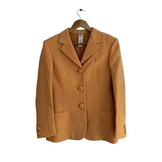 🐍 Sacou Gianni Versace Couture 1995 – Portocaliu Deschis – XS/S Femei