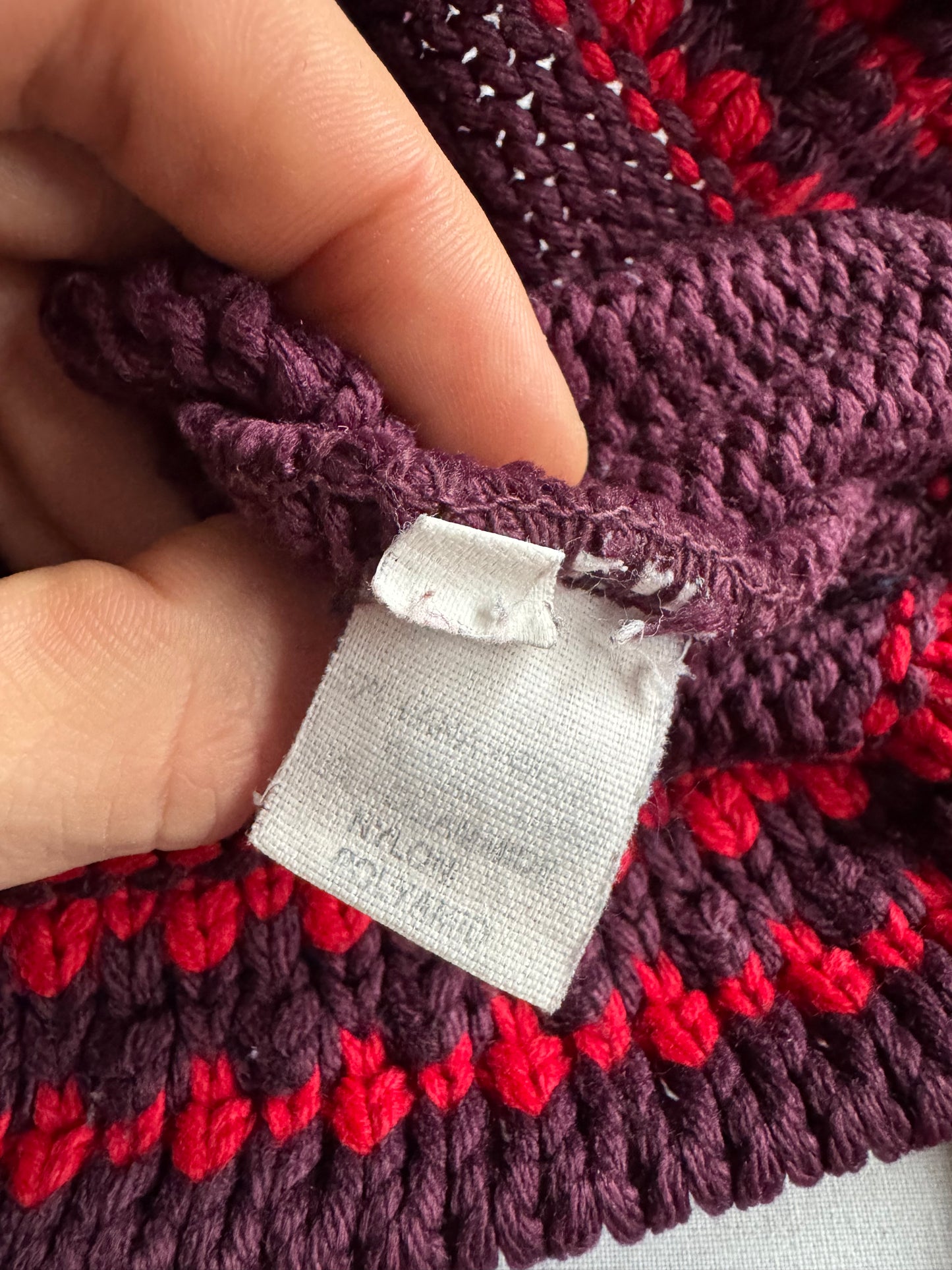 🧶 Hoodie Y2K Damă Tricotat din Blend de Lână cu Broderie Florală – L