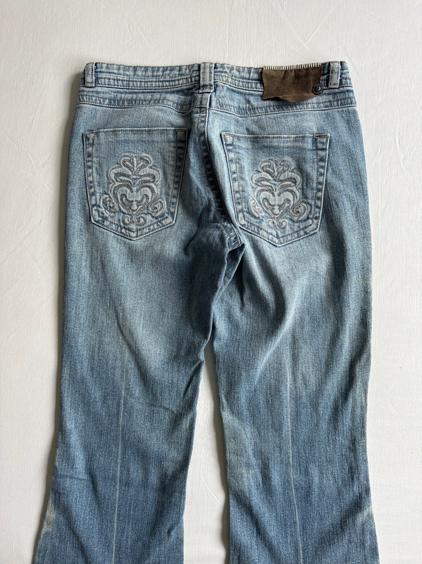 👖 Blugi Y2K Bootcut Industrial Cotton – US 5 / EU 36