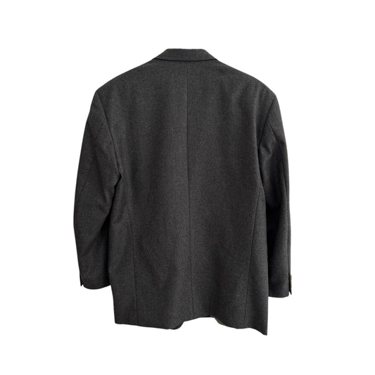 🧥 Sacou Vintage Gri din Lână Virgină – EU 52 (XL Bărbați)