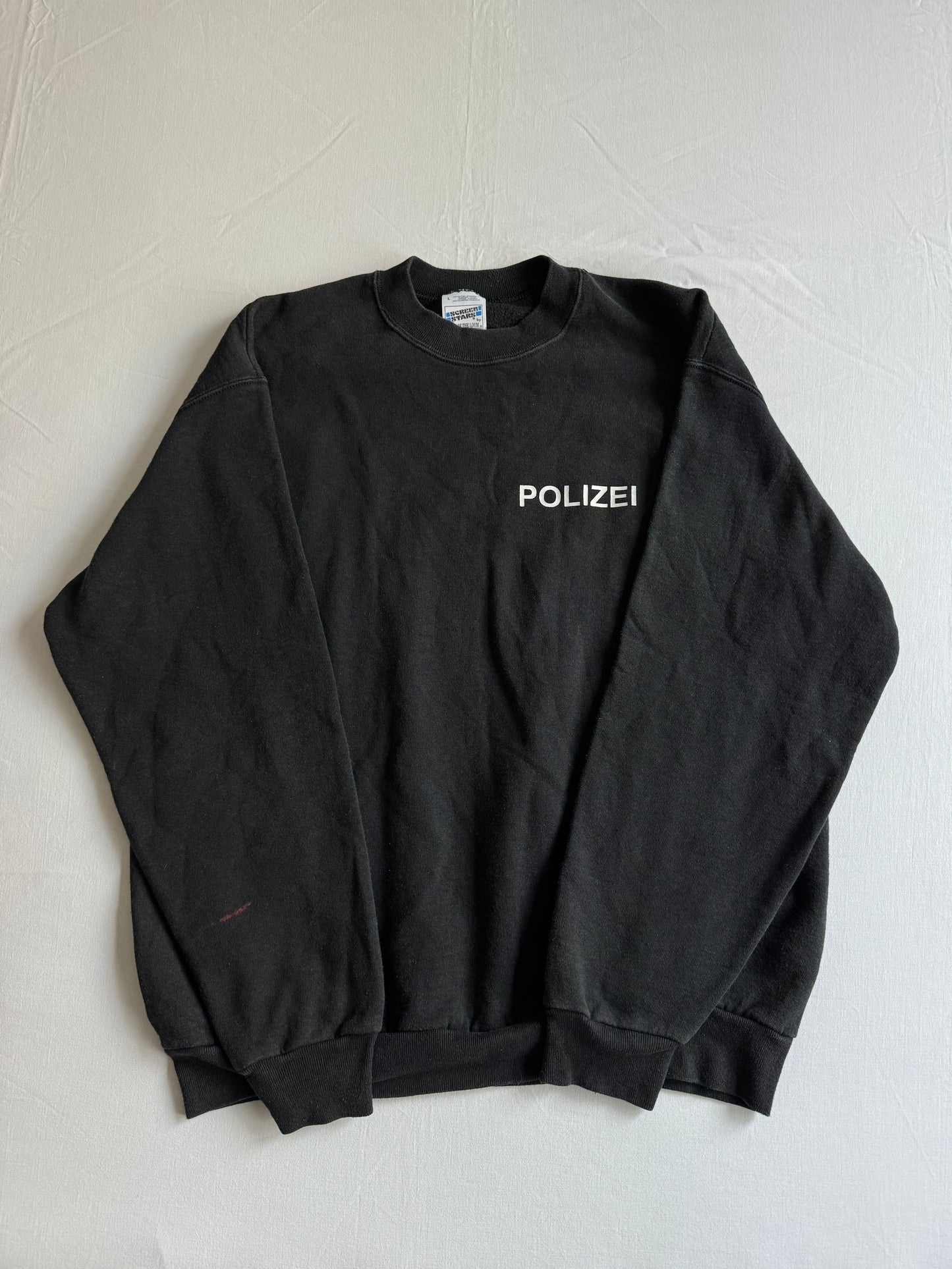 👮‍♀️ Crewneck Vintage German Polizei – Mărimea L