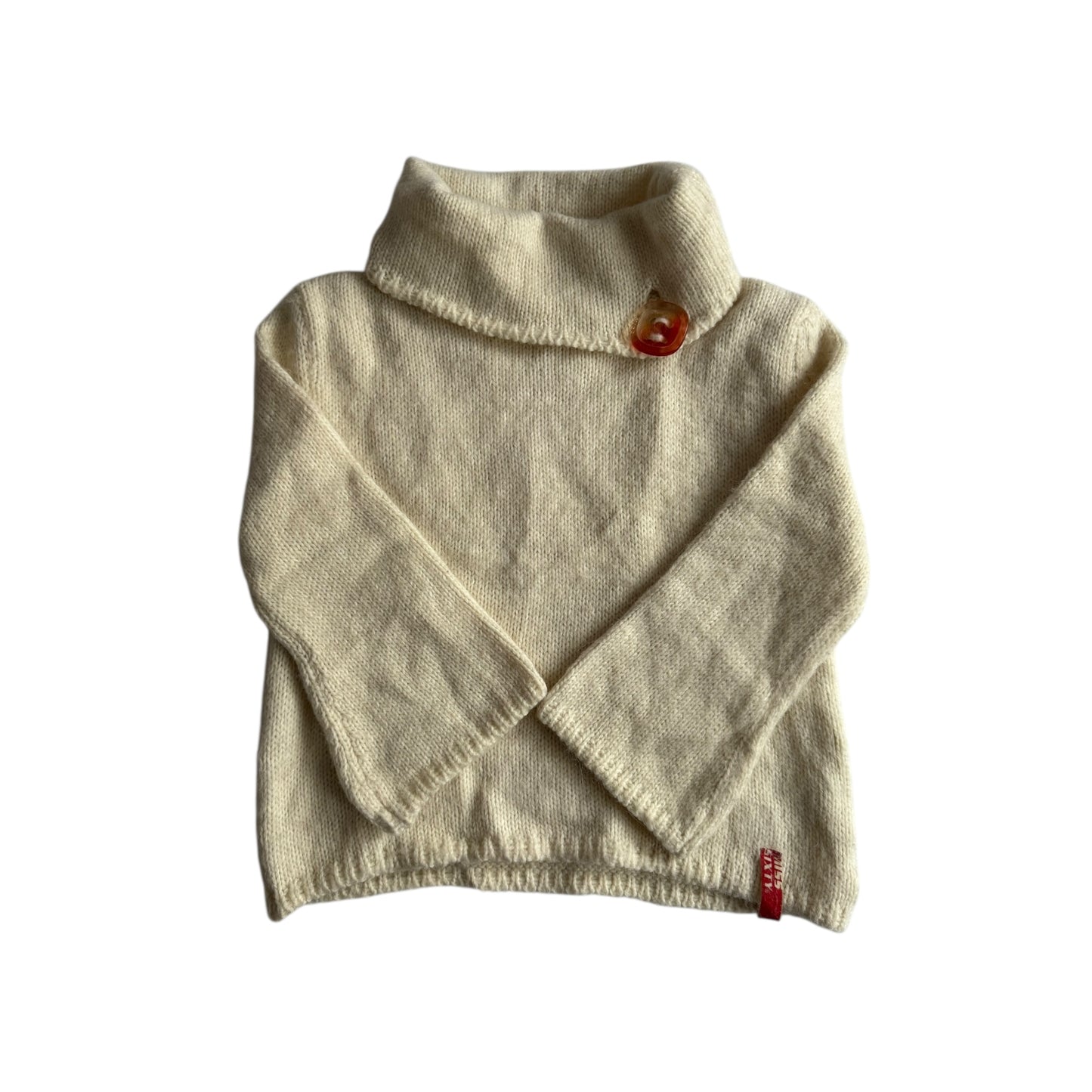 🤍 Top Tricotat Y2K Miss Sixty Alb cu Mâneci 3/4 – M Femei