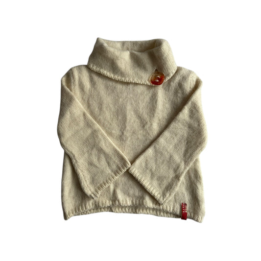 🤍 Top Tricotat Y2K Miss Sixty Alb cu Mâneci 3/4 – M Femei