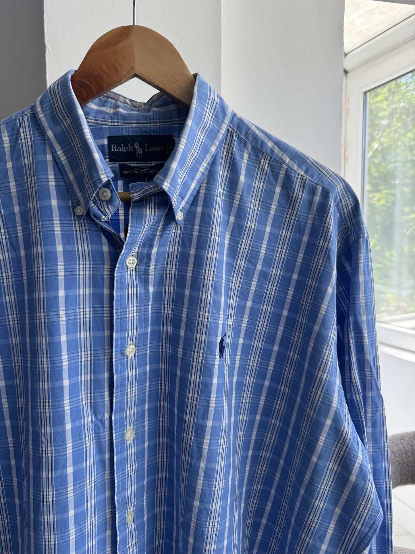 🐴 Cămașă Carouri Polo Ralph Lauren Vintage Relaxed Fit – L Bărbați
