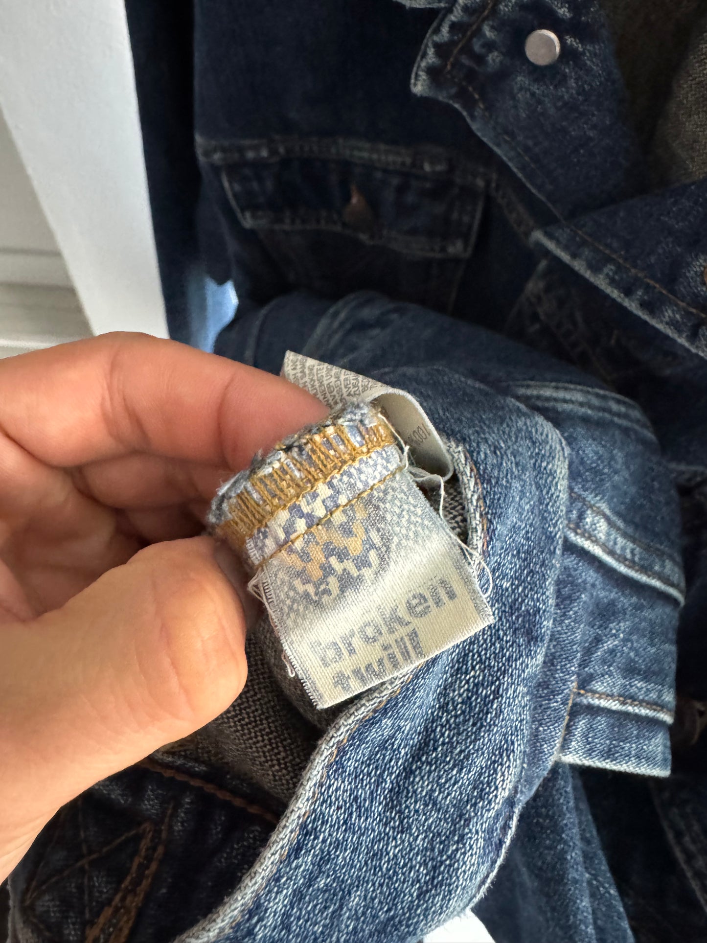 🤠 Geacă Denim Vintage Wrangler Broken Twill – XXL