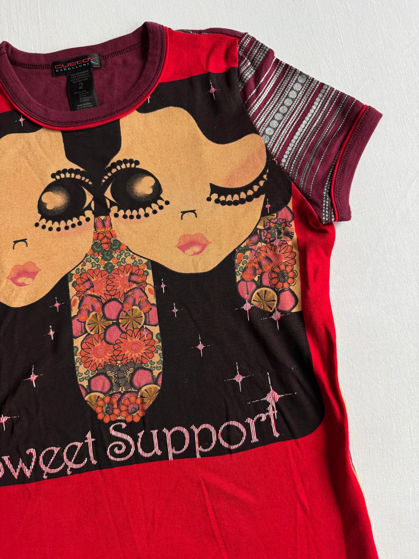 👧 Tricou Y2K Damă Custo Barcelona Graphic – S (Size 2)