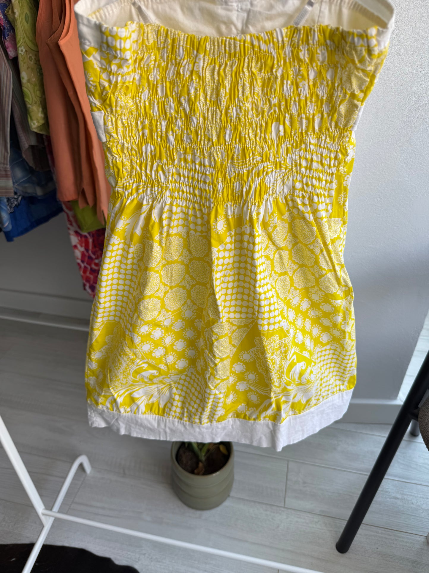 🍋 Top Imprimat Galben Y2K | Made in Italy – M Damă